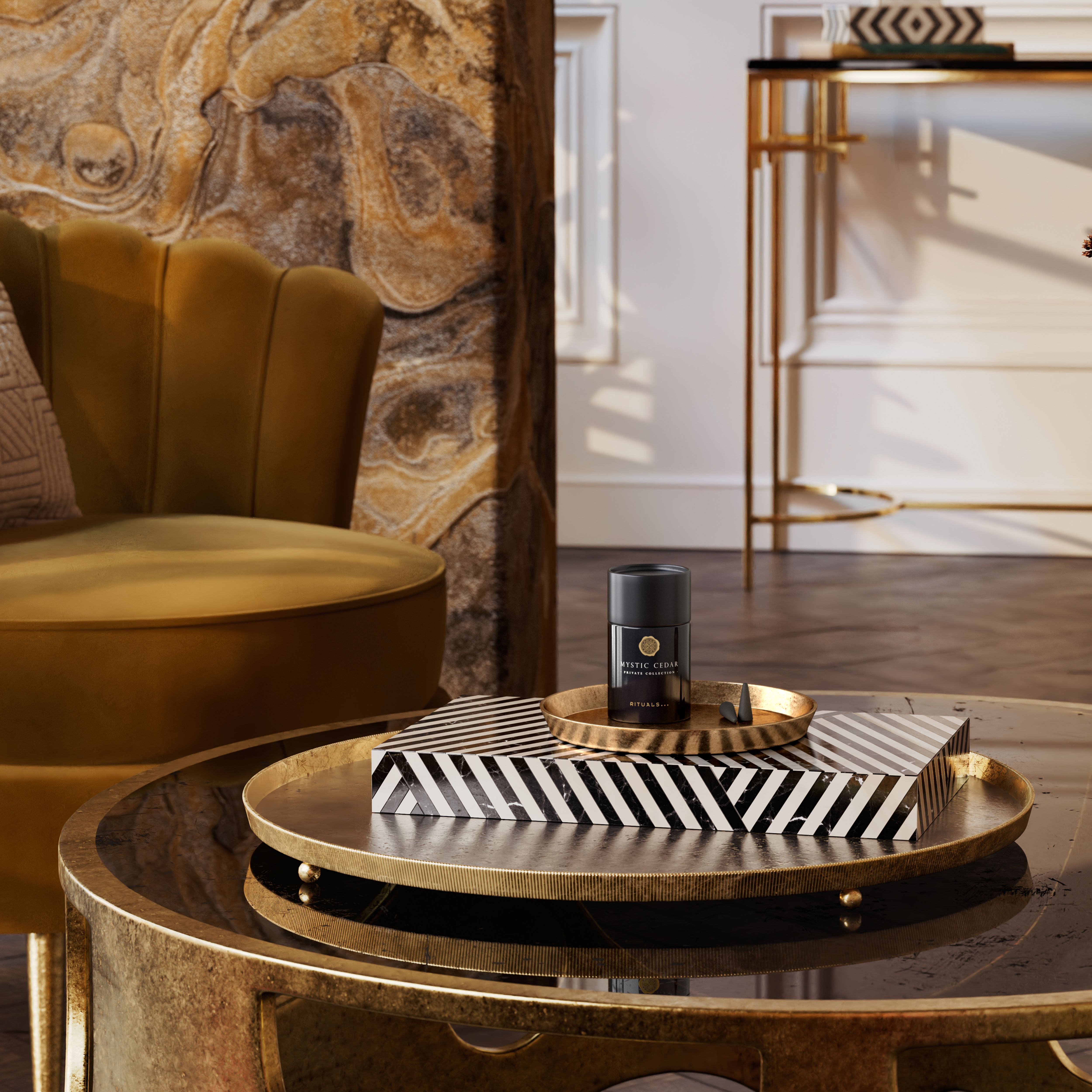 Mystic Cedar Incense Cones Lifestyle with Product