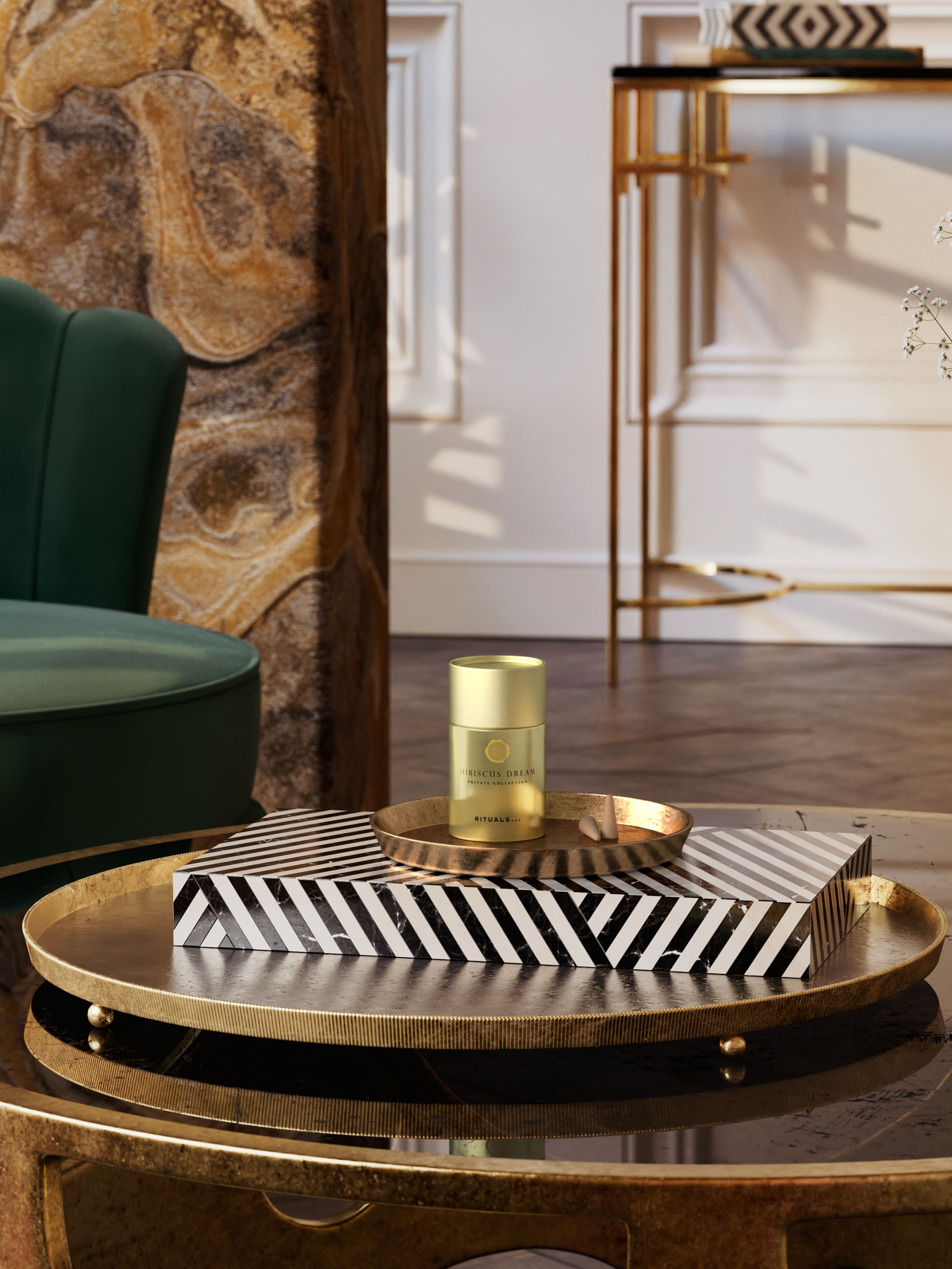 Hibiscus Dream Incense Cones Lifestyle with Product