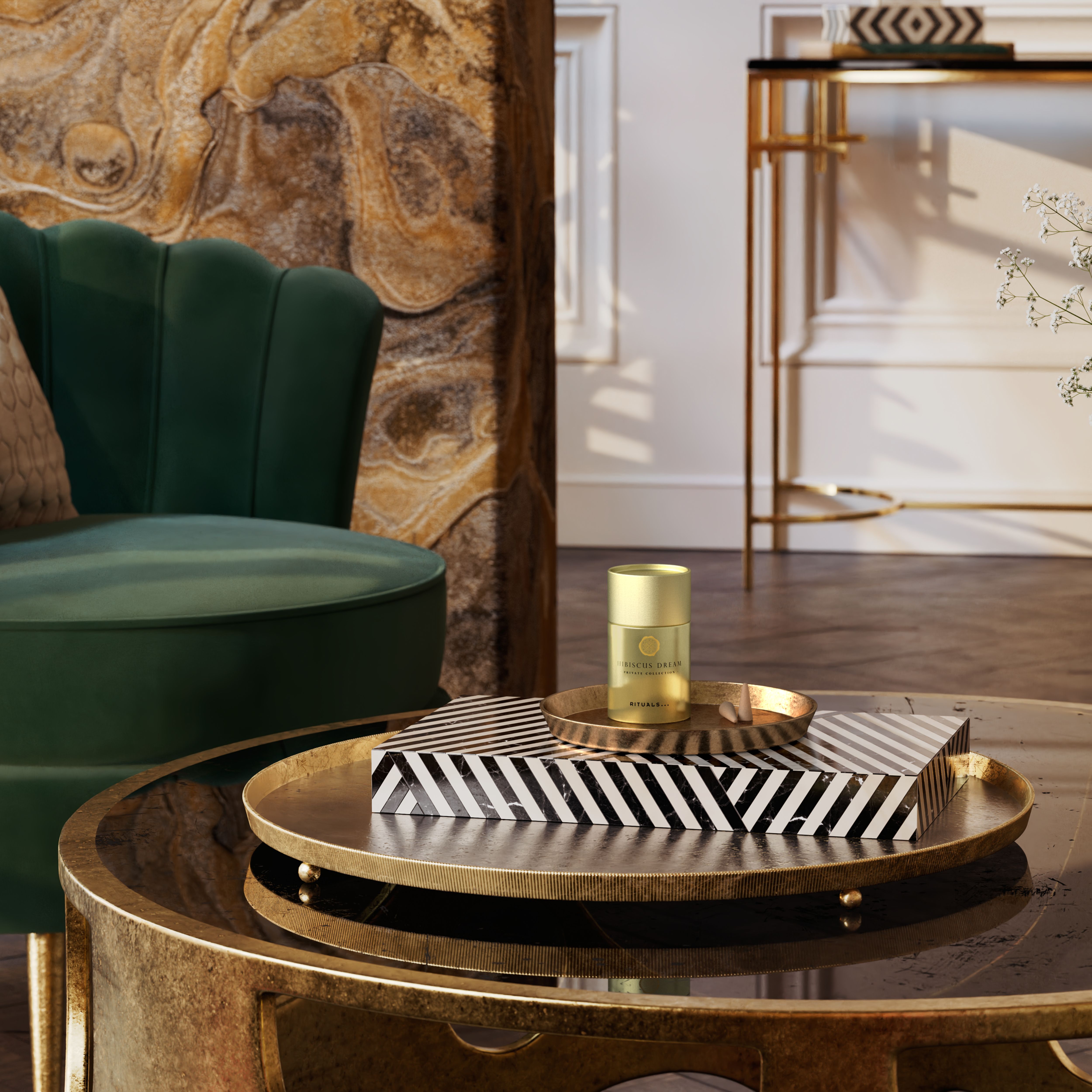 Hibiscus Dream Incense Cones Lifestyle with Product