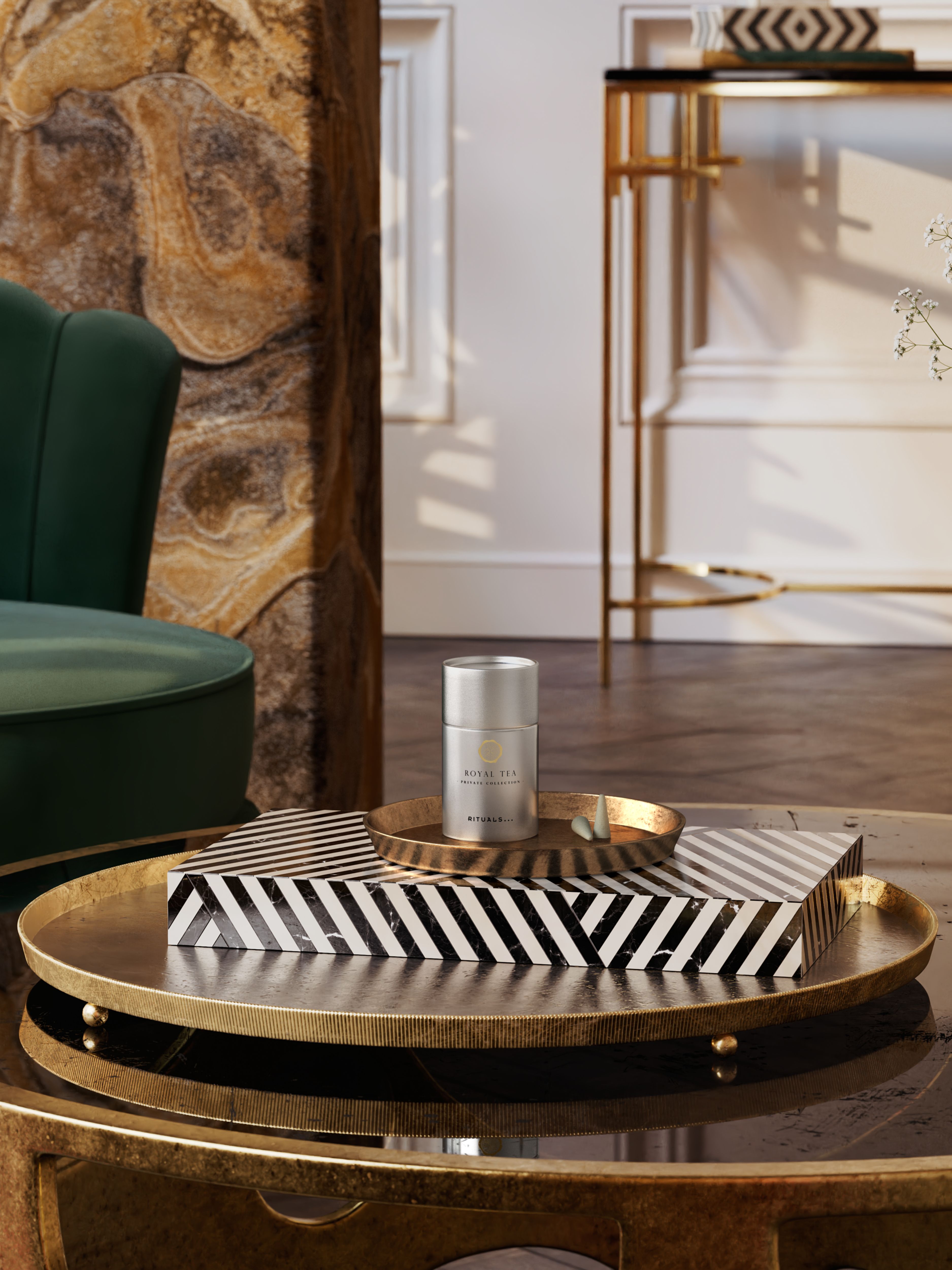 Royal Tea Incense Cones Lifestyle with Product