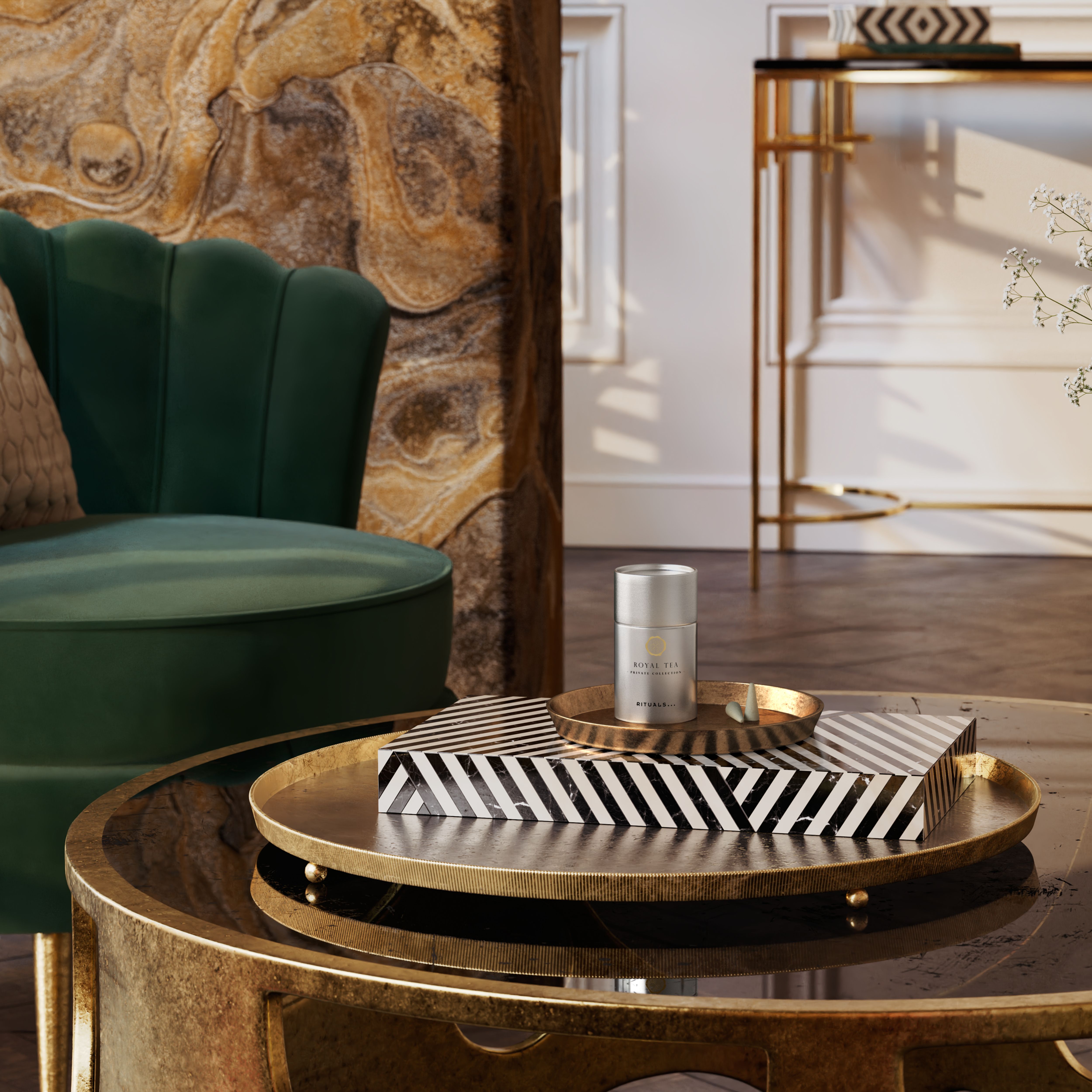 Royal Tea Incense Cones Lifestyle with Product