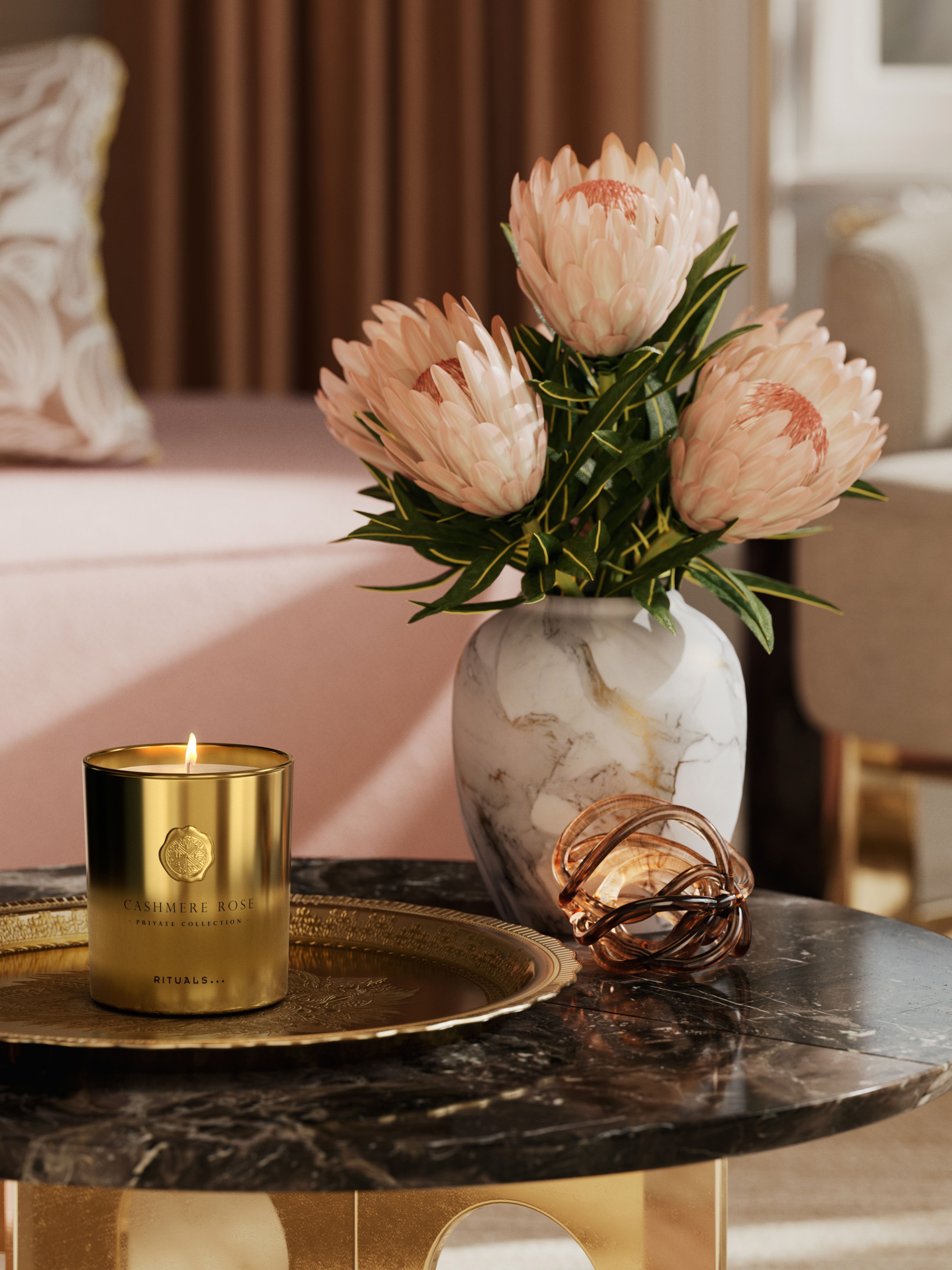 Cashmere Rose Scented Candle 360g