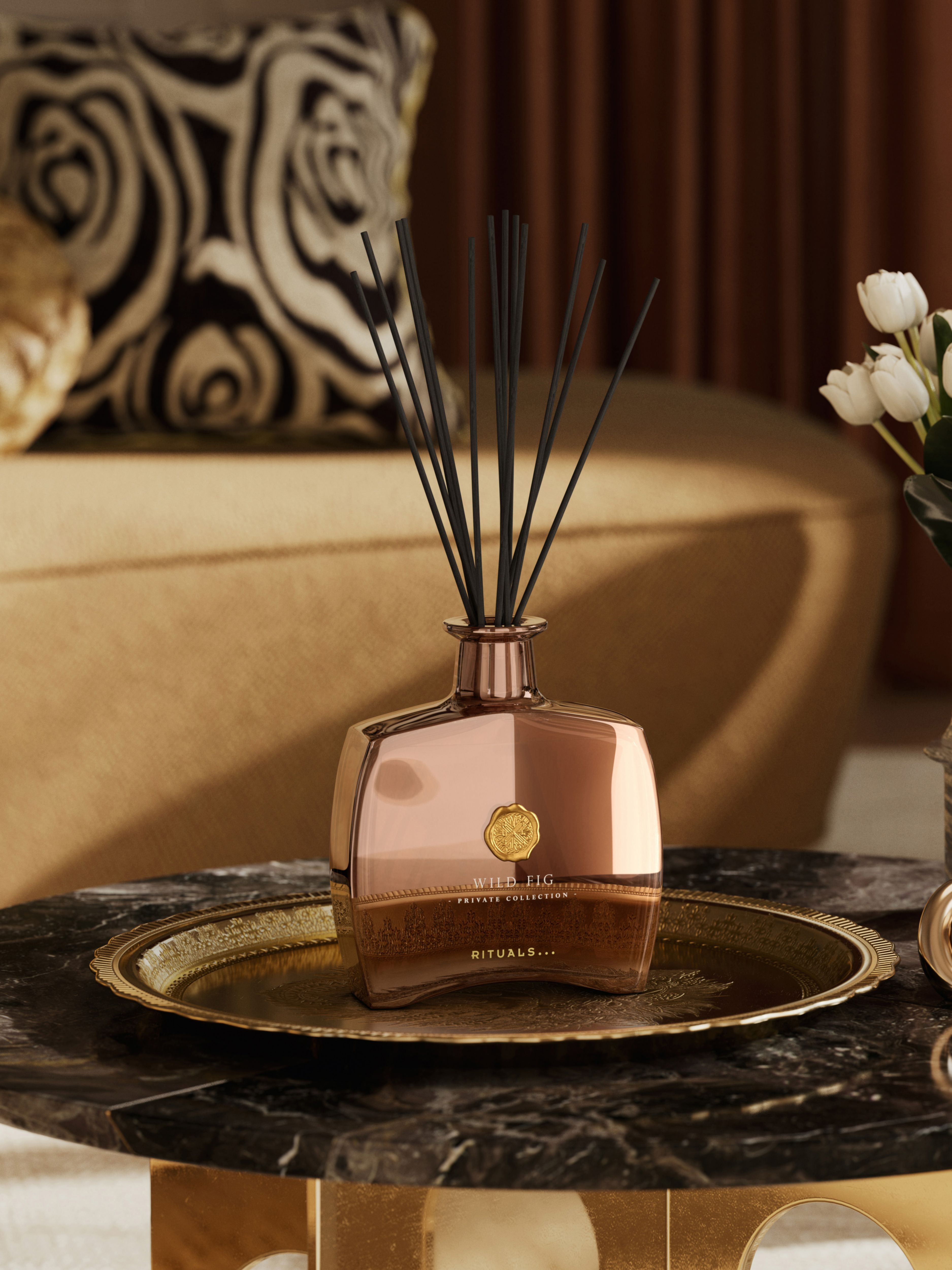 Wild Fig Fragrance Sticks Lifestyle with Product