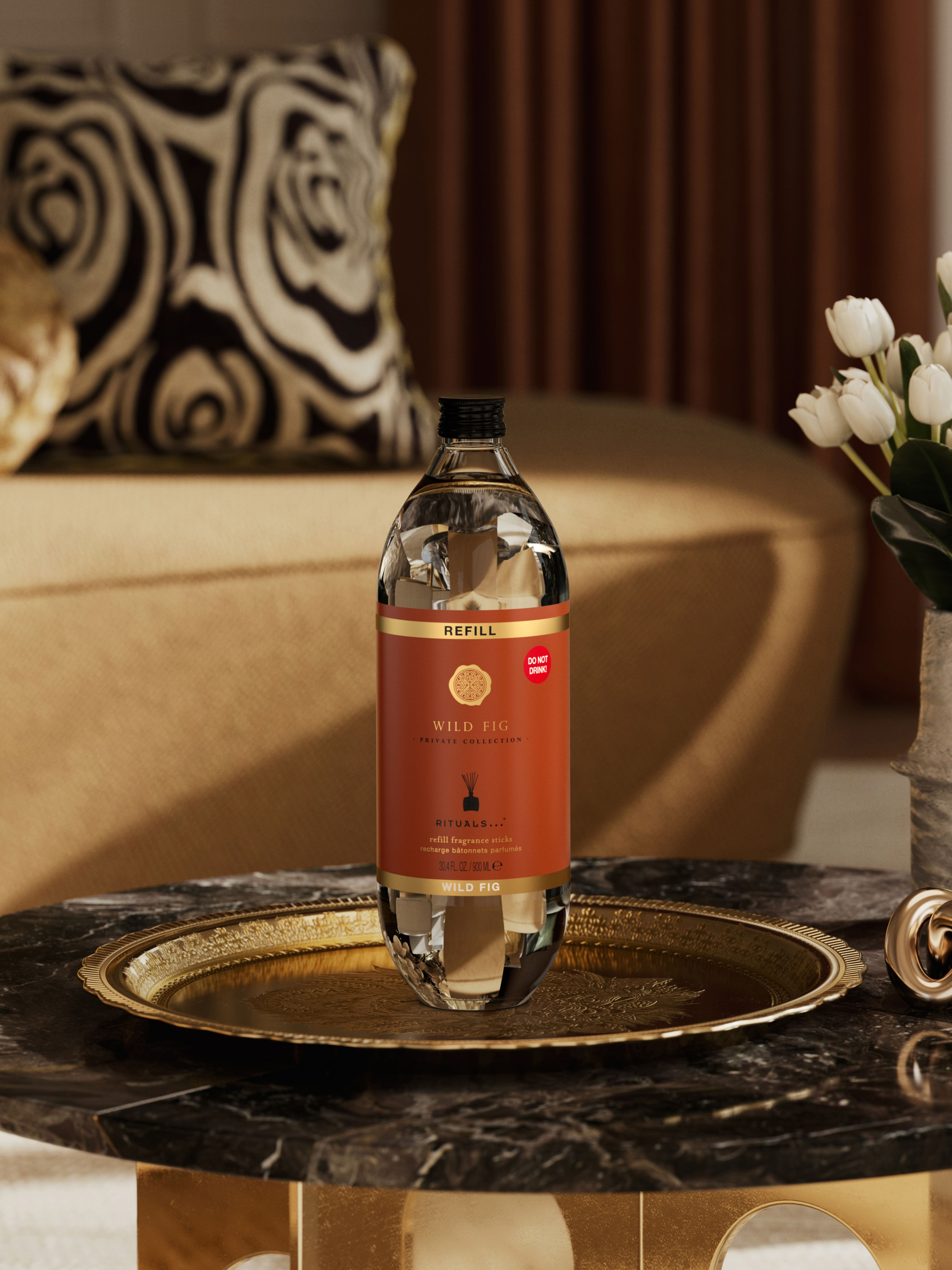 Wild Fig Refill Fragrance Sticks 900ml Lifestyle with Product