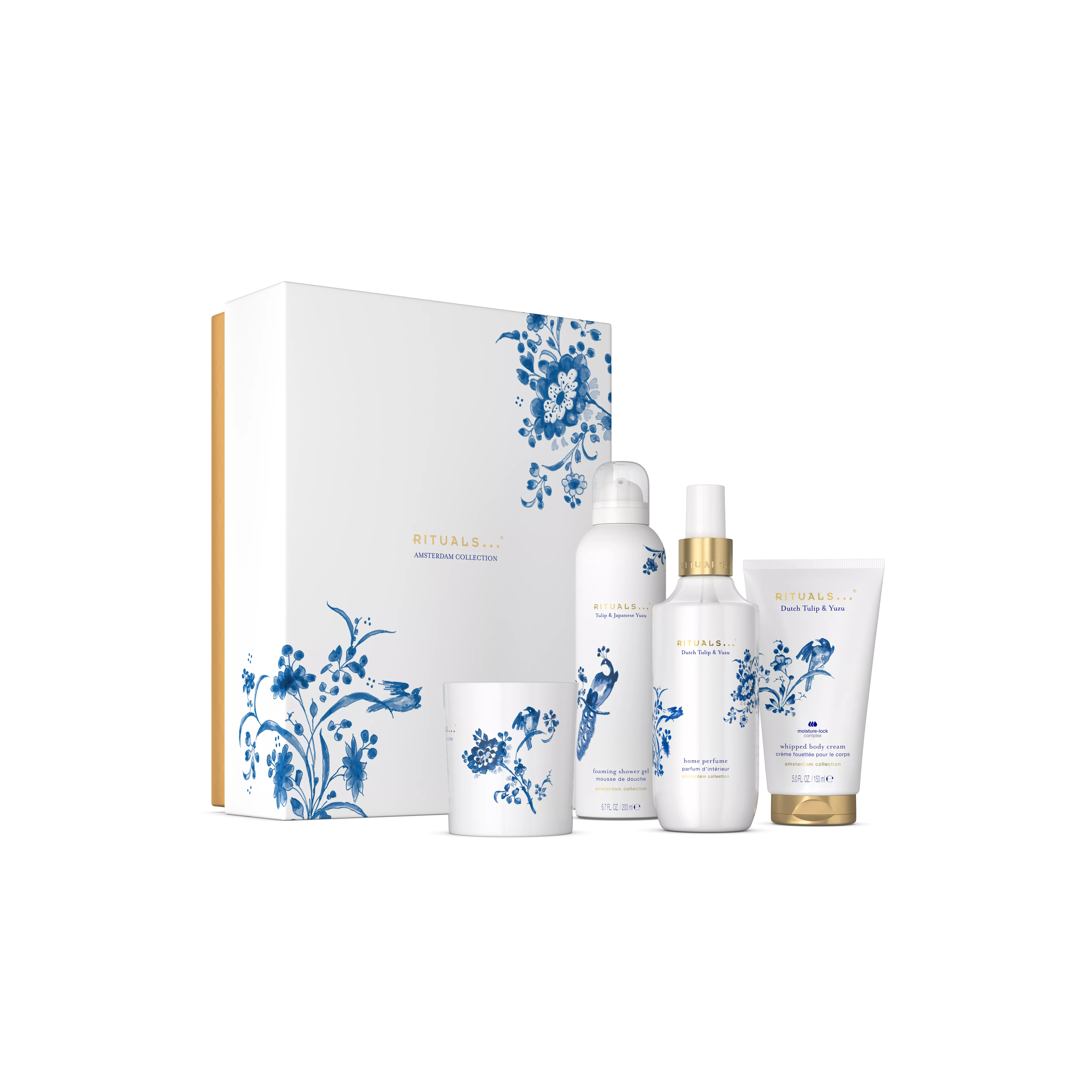 Duschschaum 200 ml, Körpercreme 150 ml, Duftkerze 140 g, Raumduft 200 ml, amsterdamcollection, White, RITUALS