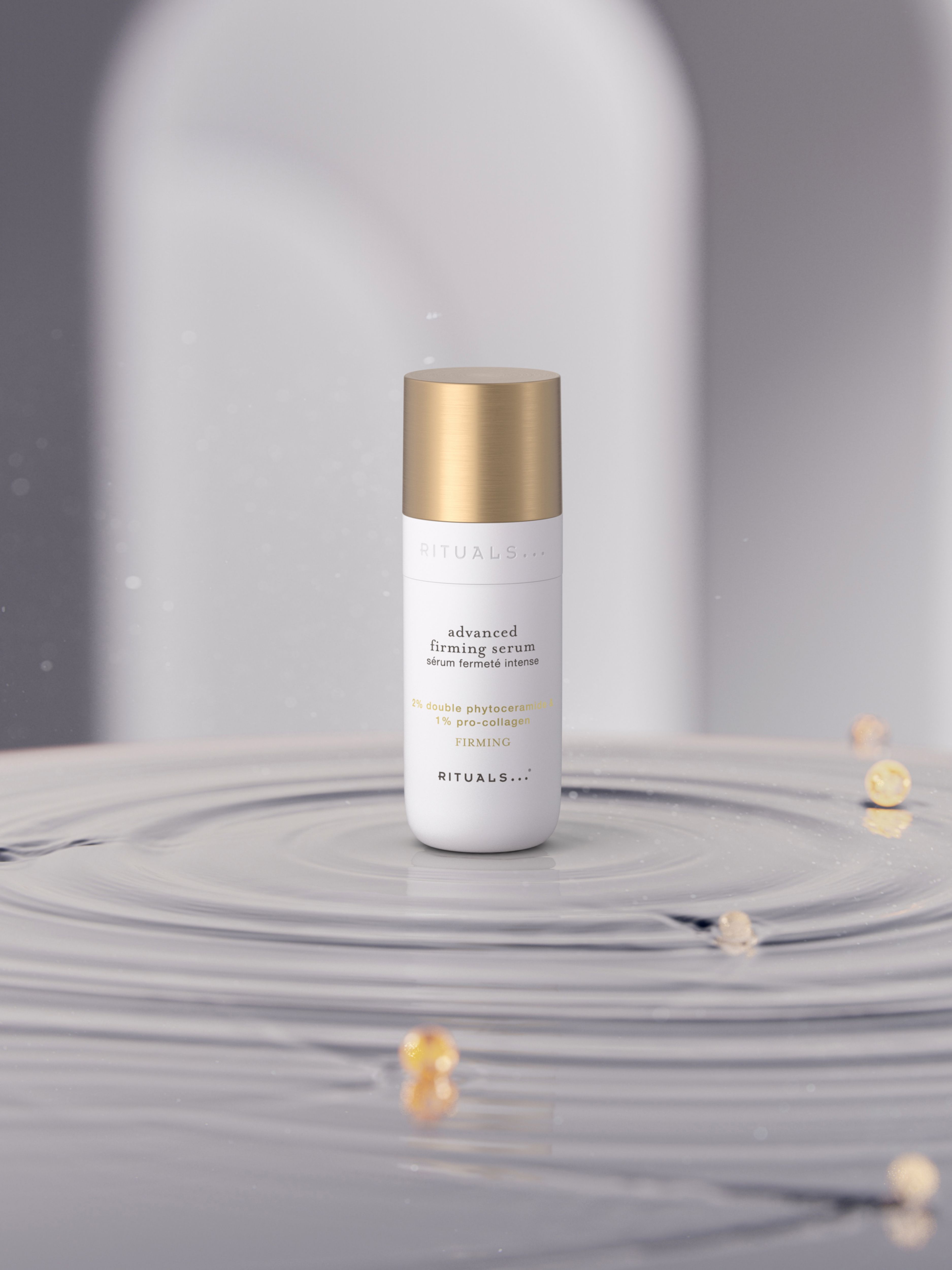 Advanced Firming Serum Lifestyle with Product