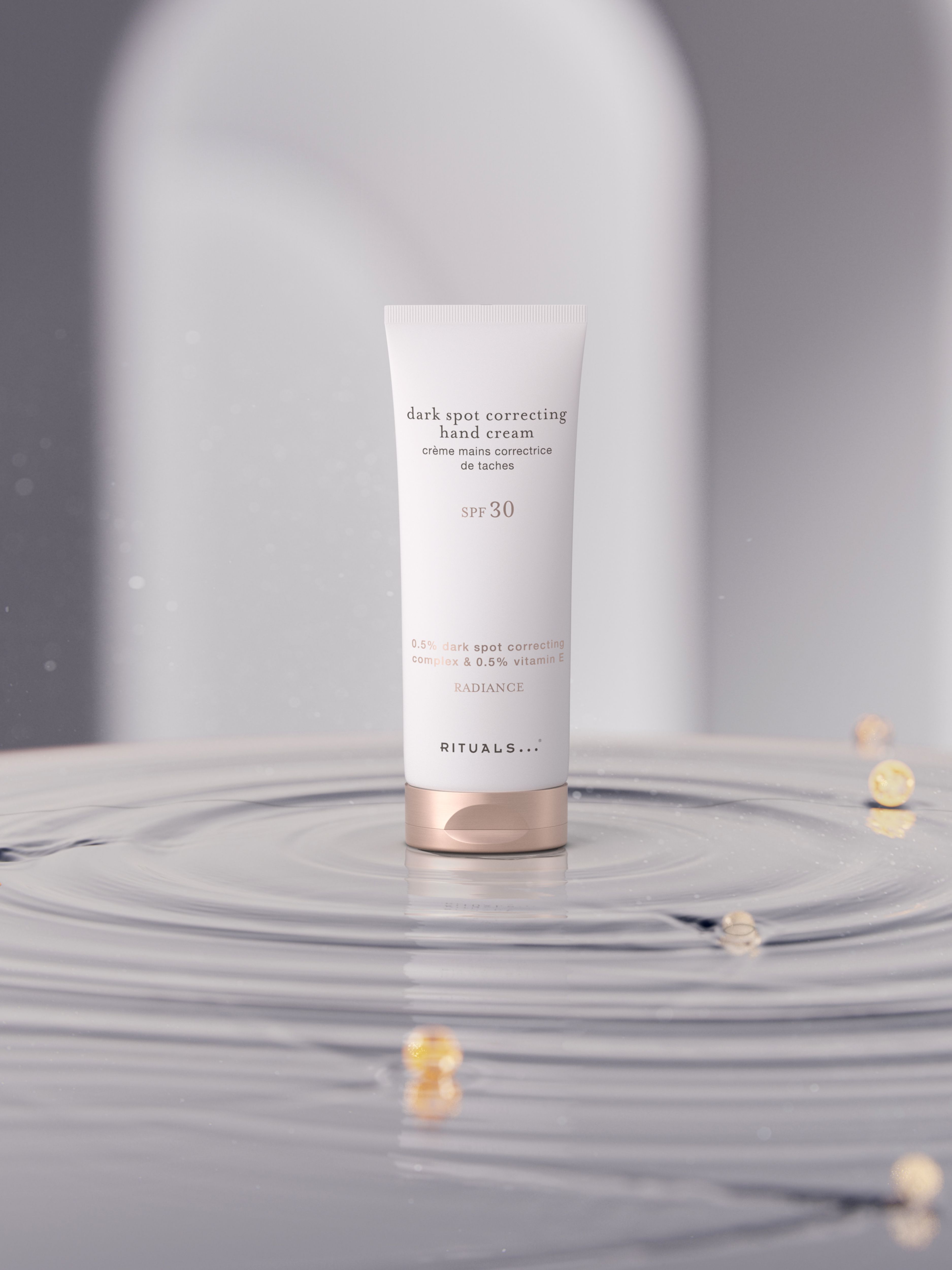 Dark Spot Correcting Hand Cream Lifestyle with Product