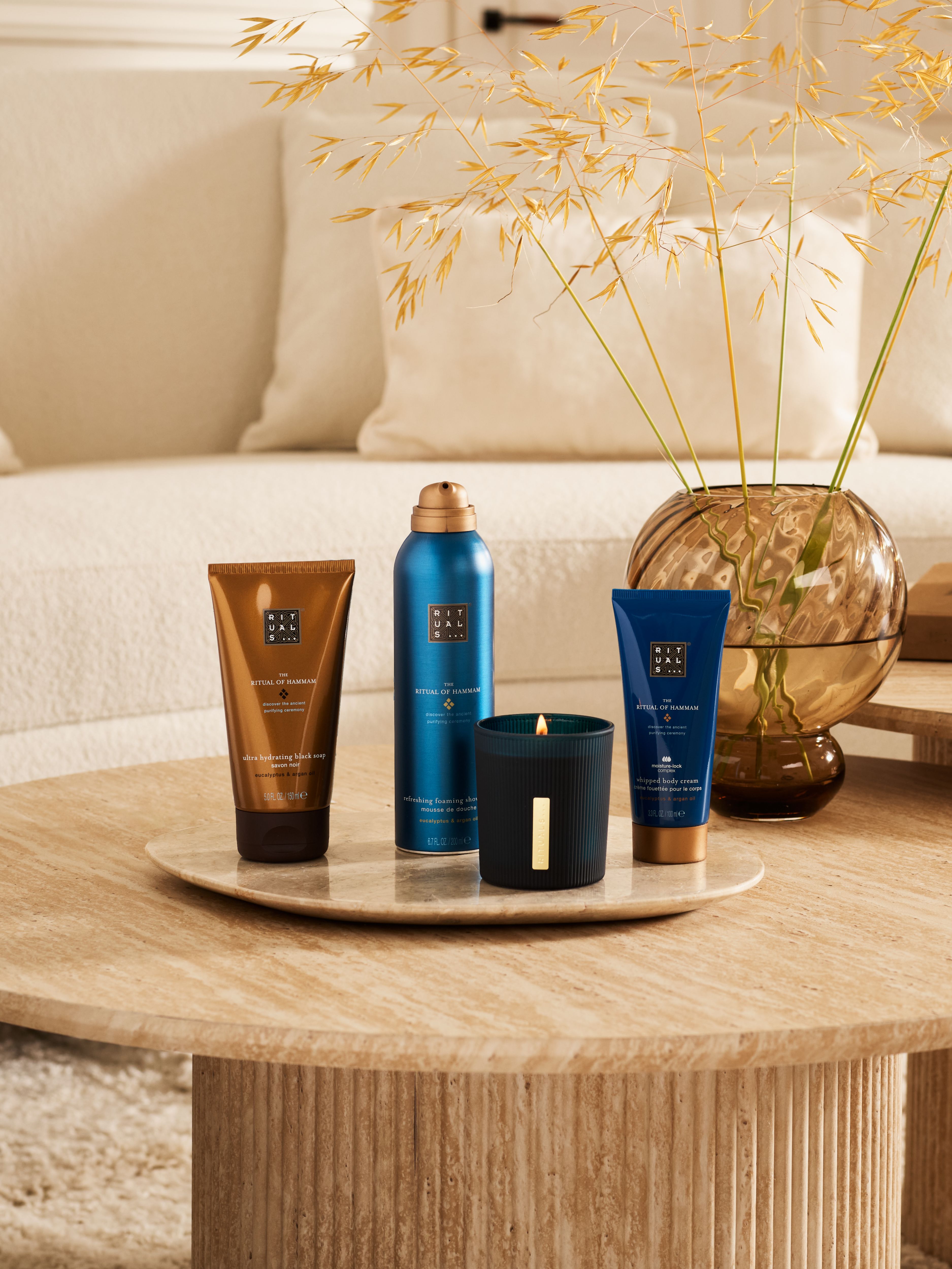 The Ritual of Hammam - Medium Gift Set 2025 Lifestyle with Open Pack