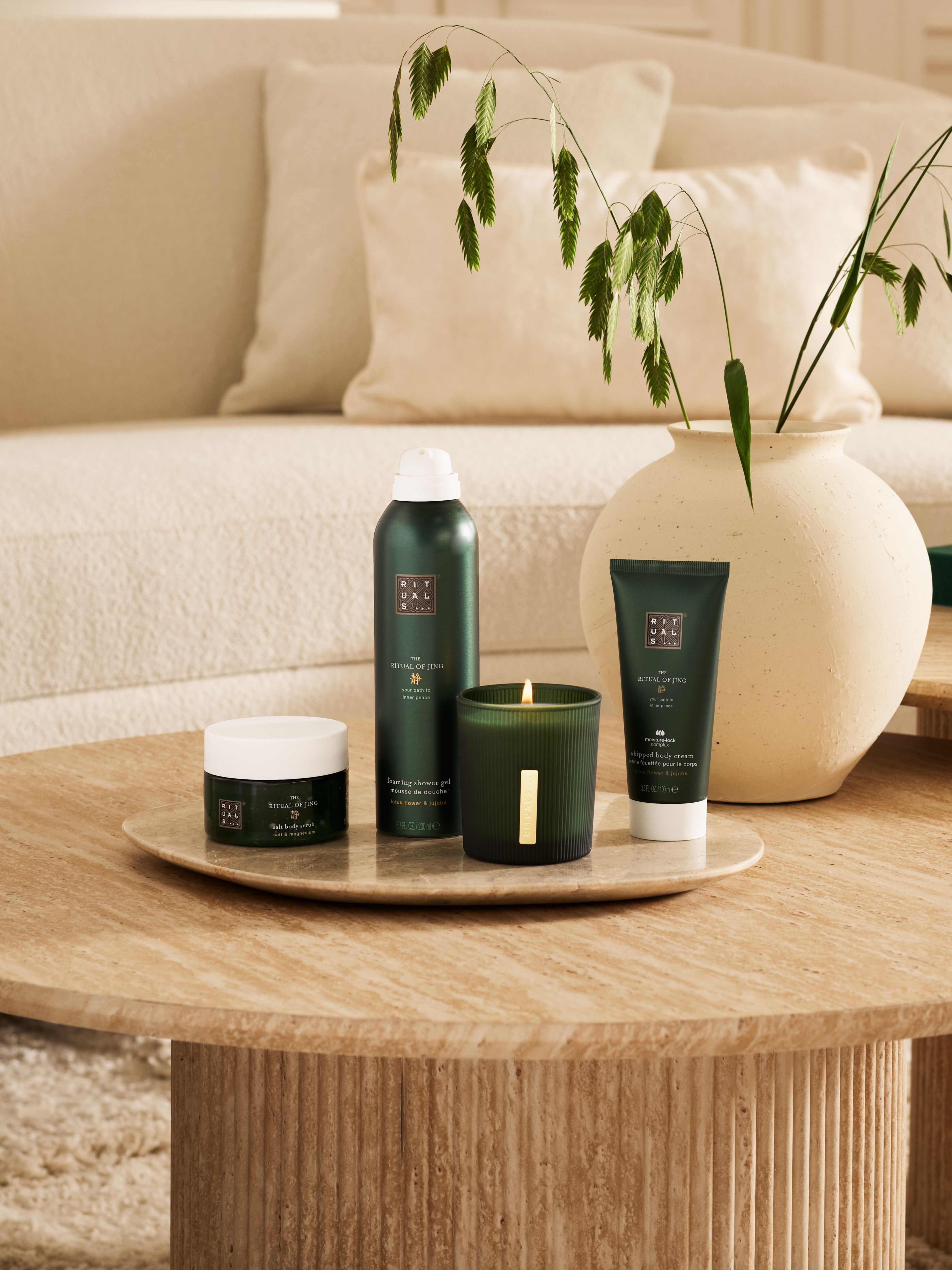 The Ritual of Jing - Medium Gift Set 2025 Lifestyle with Open Pack