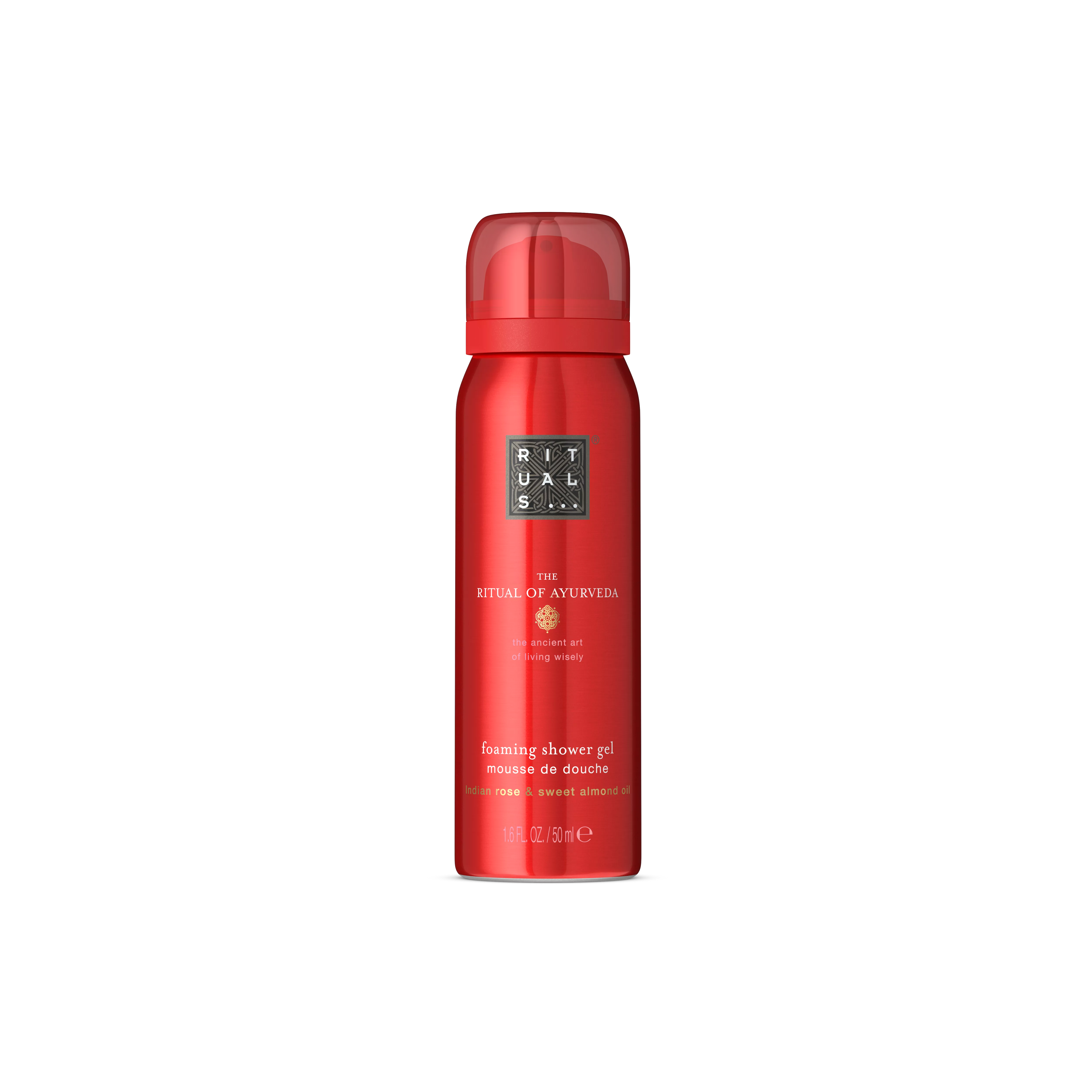 skummende kropsgel sensation, ayurveda, Rød, 50 ml, RITUALS