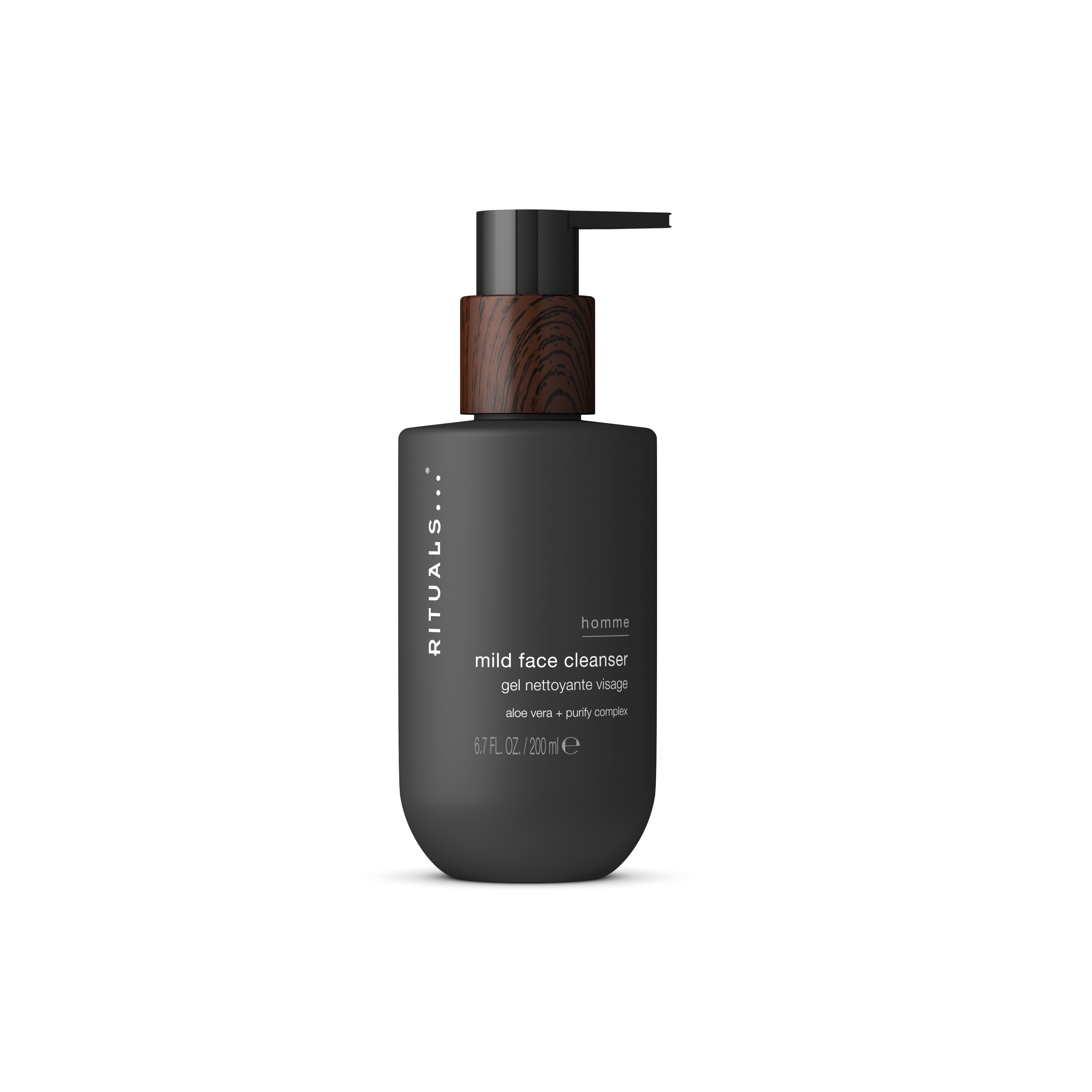 mild face cleanser, homme, Black, 200 ml, RITUALS