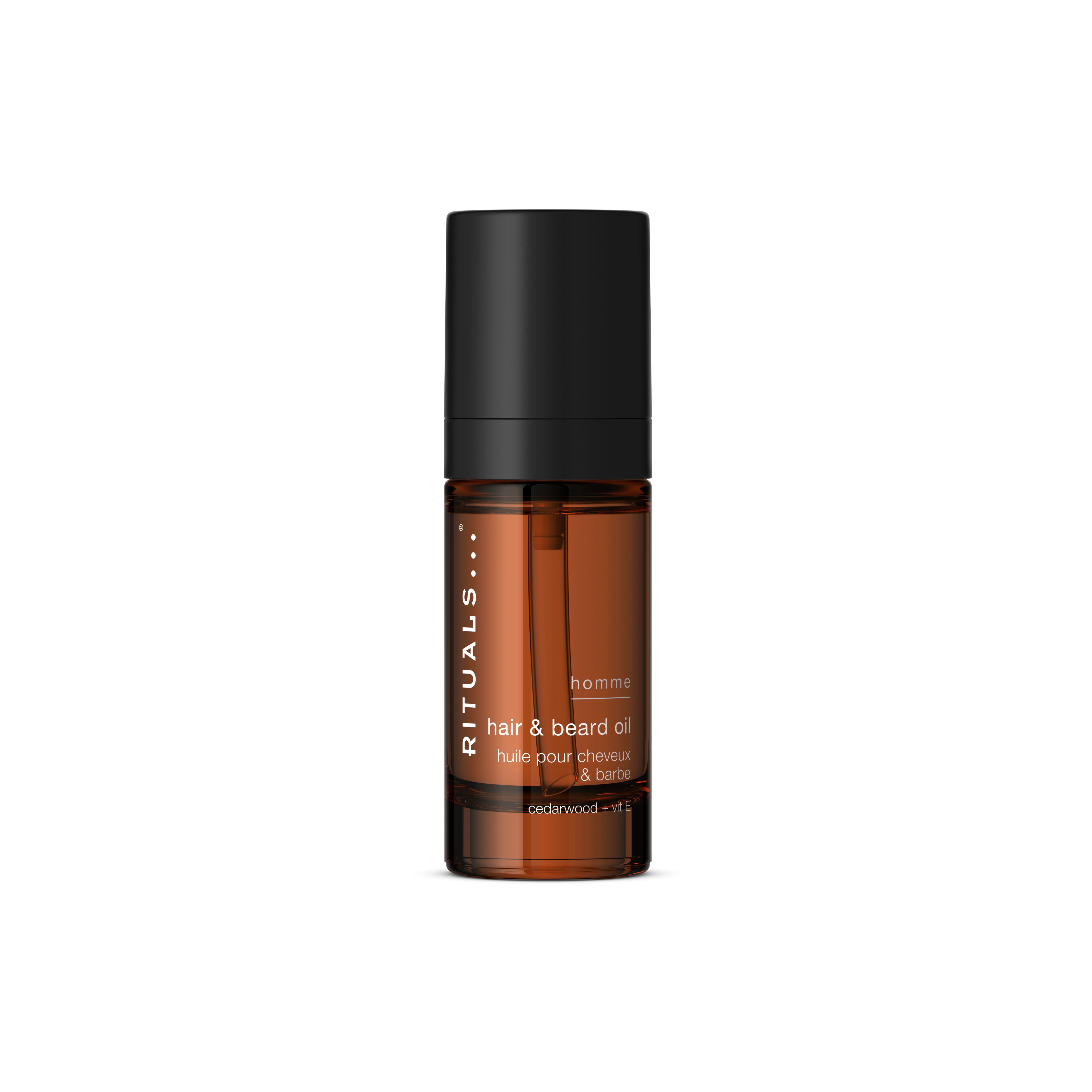 2-in-1 haar- & baarolie, homme, Black, 30 ml, RITUALS