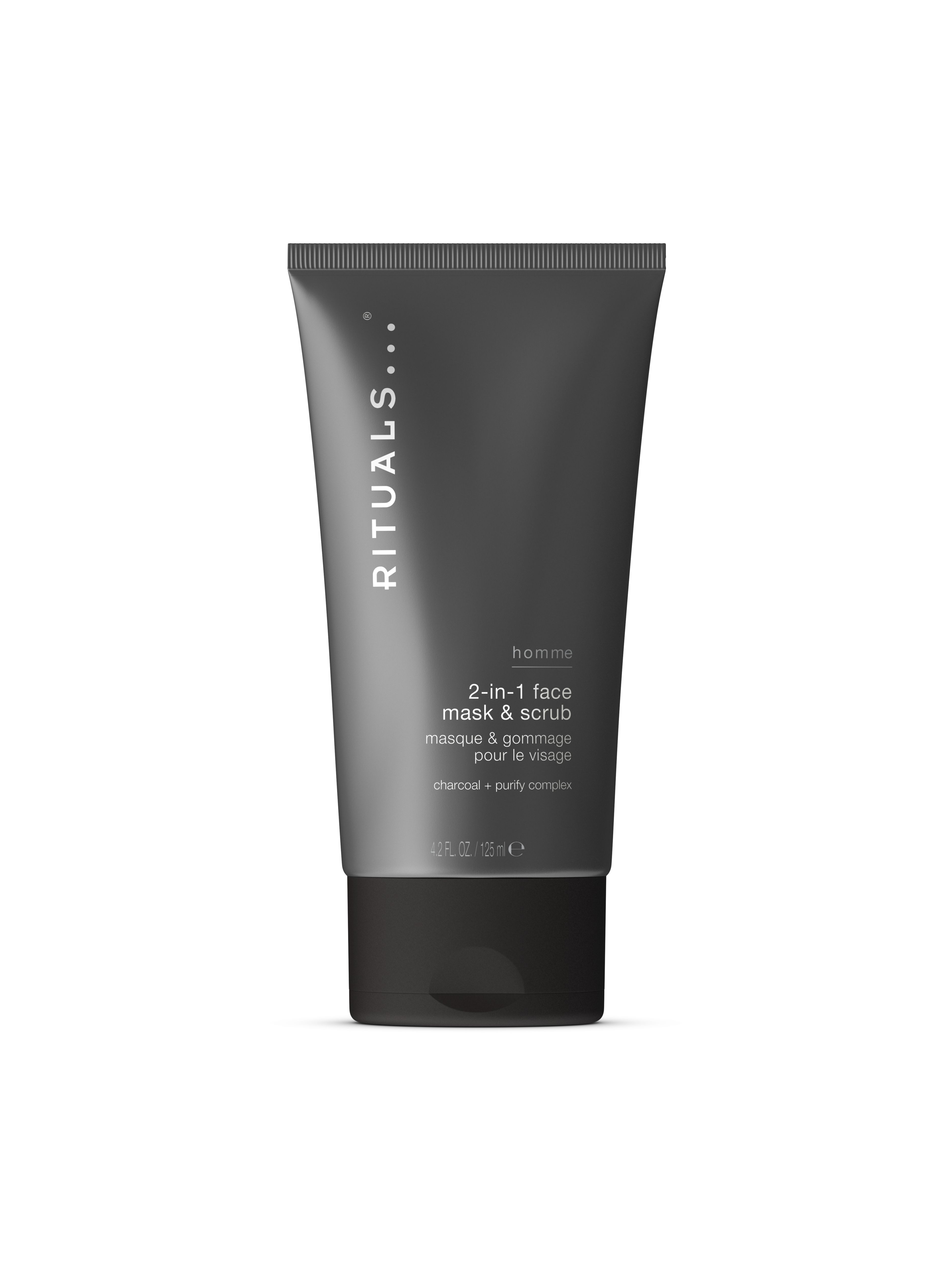 Homme 2-in-1 Charcoal Face Mask & Scrub 125ml Product Image