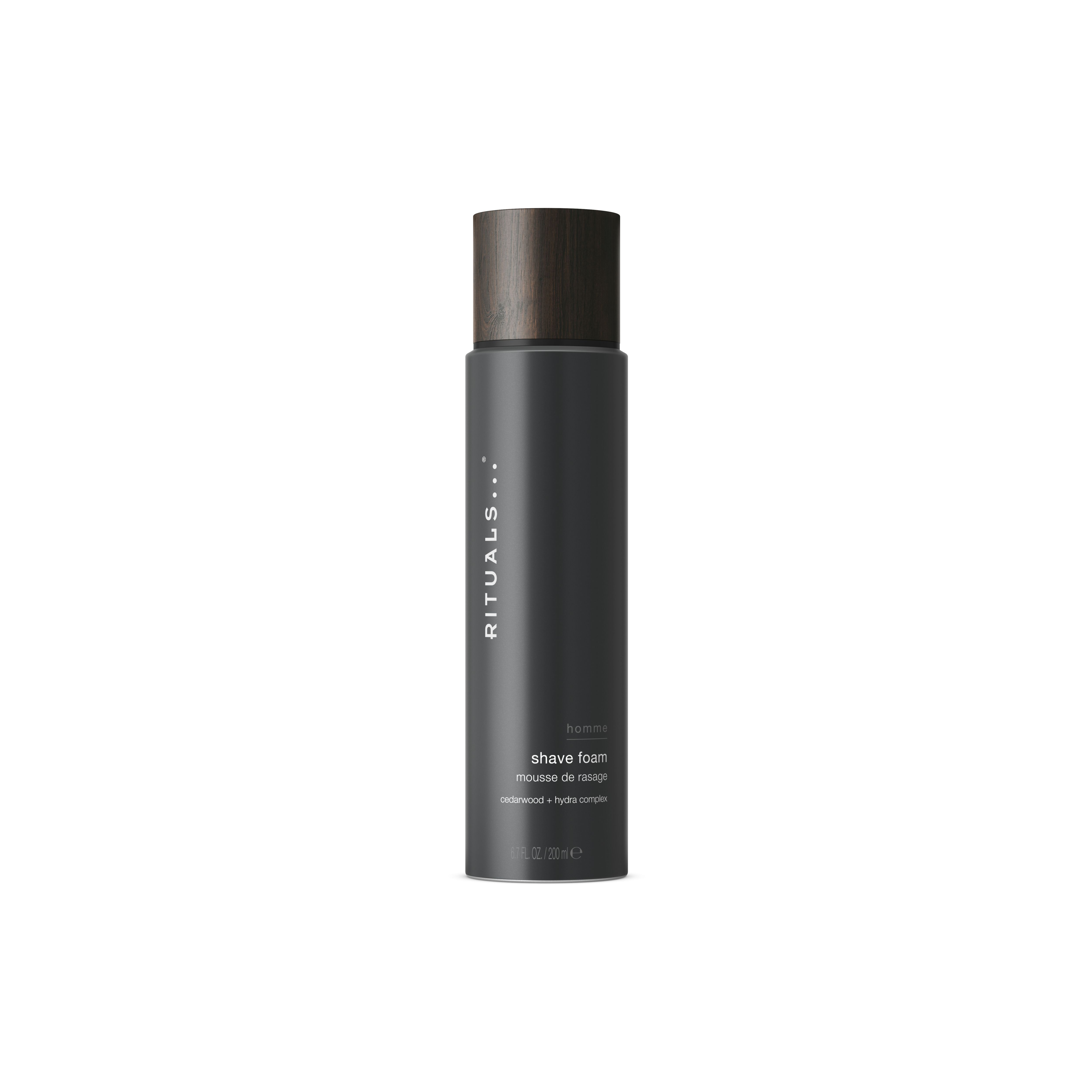 zacht & soepel scheerschuim, homme, Black, 200 ml, RITUALS