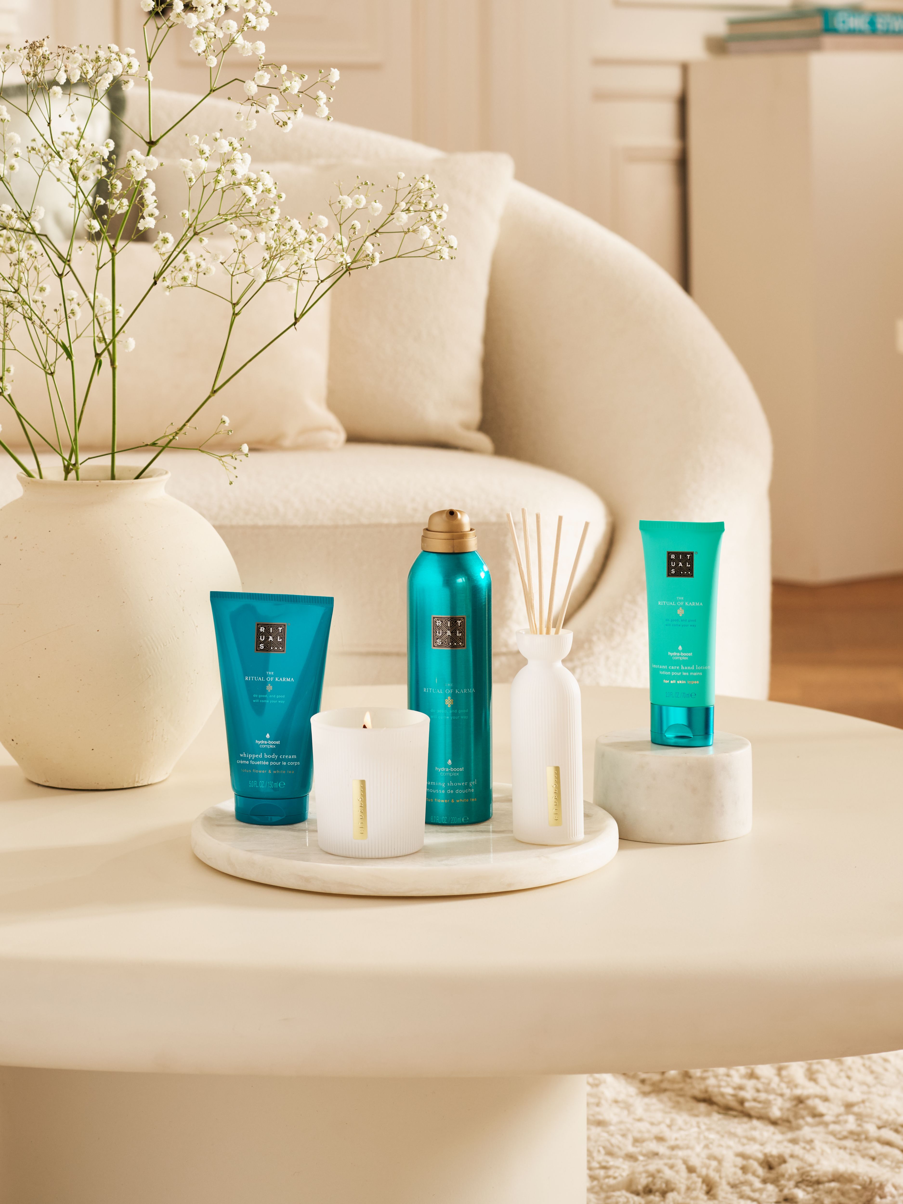 The Ritual of Karma - Large Gift Set 2025 Lifestyle with Open Pack