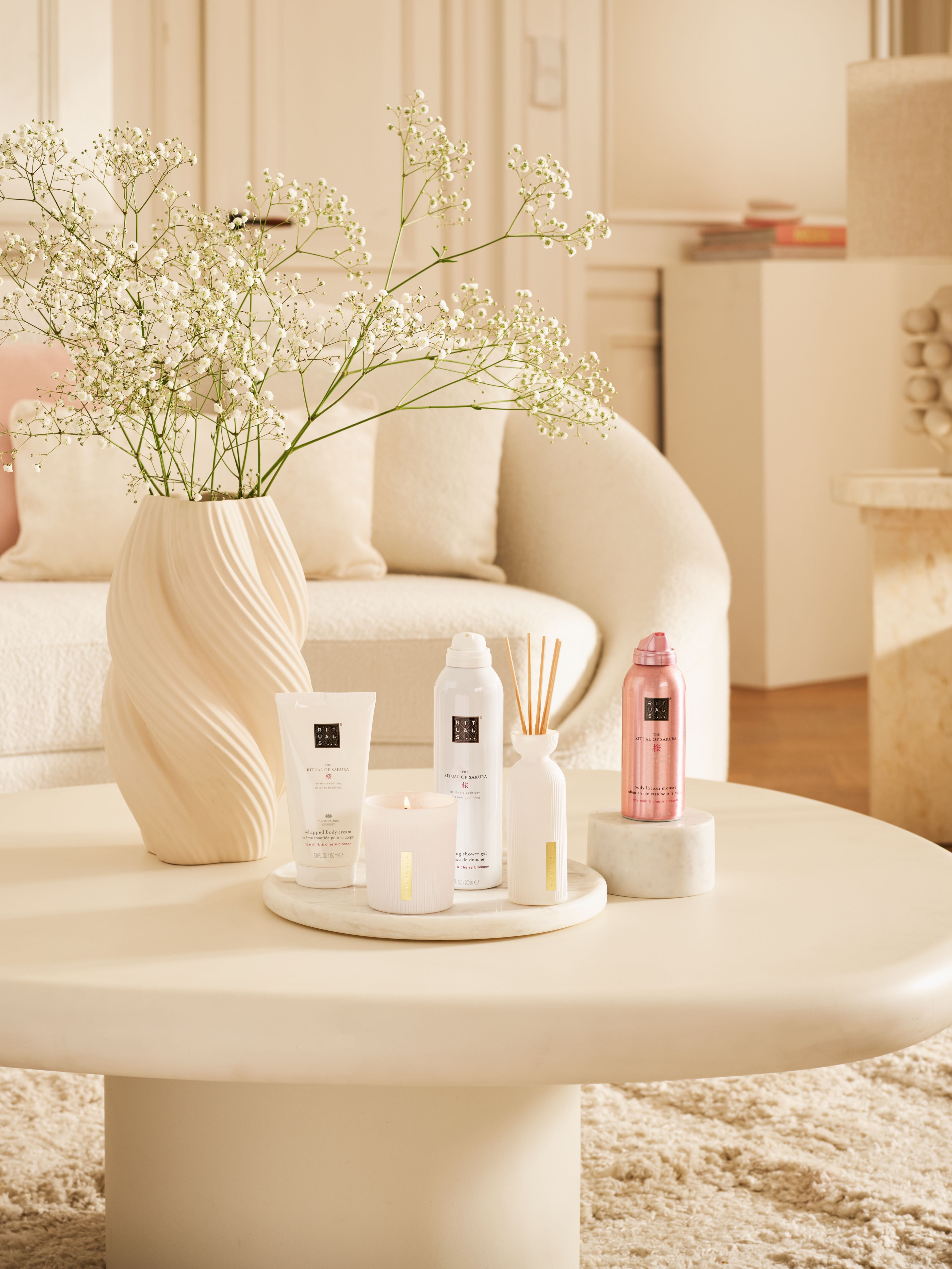 The Ritual of Sakura - Large Gift Set 2025 Lifestyle with Open Pack