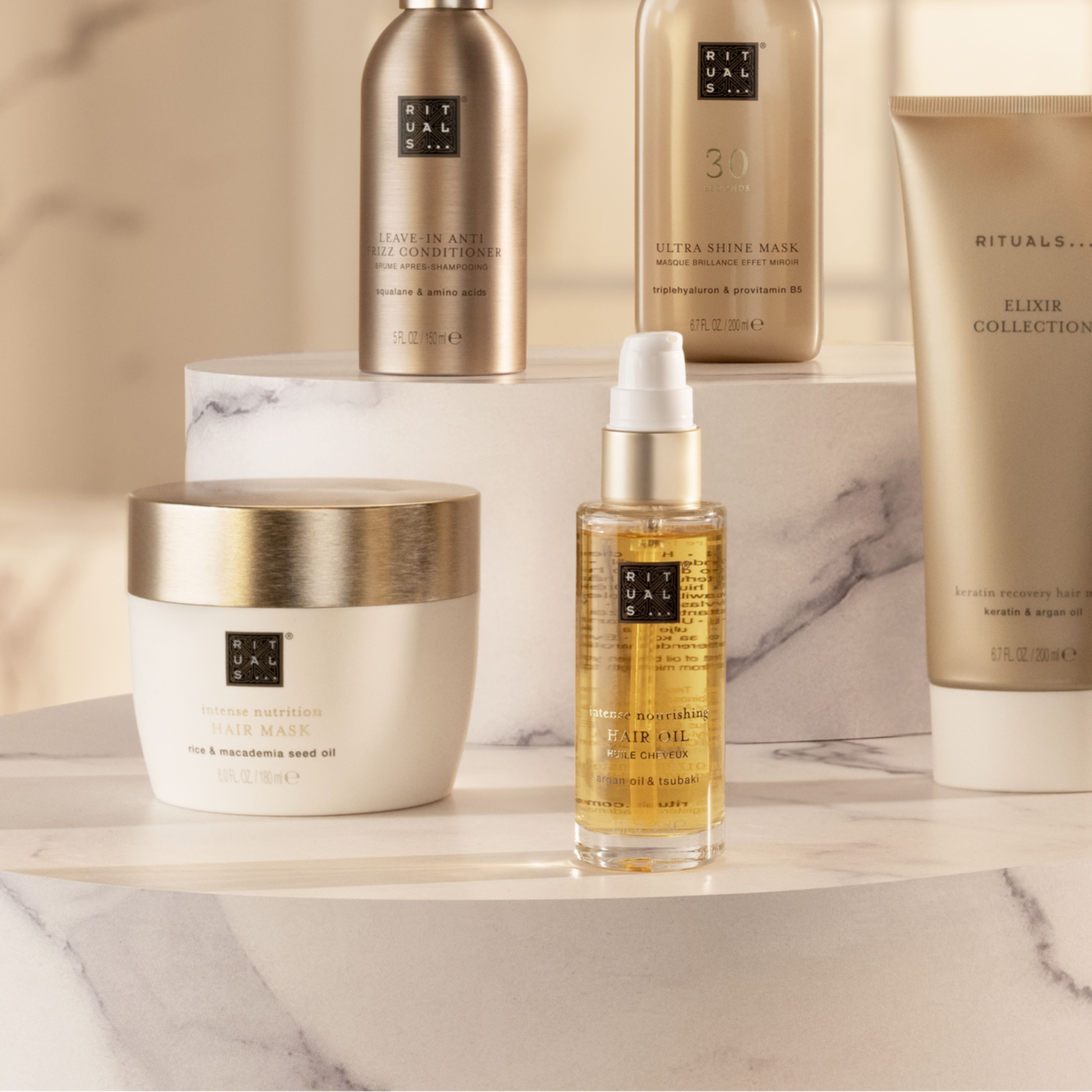 Hair Care Collection Lifestyle with Product Range