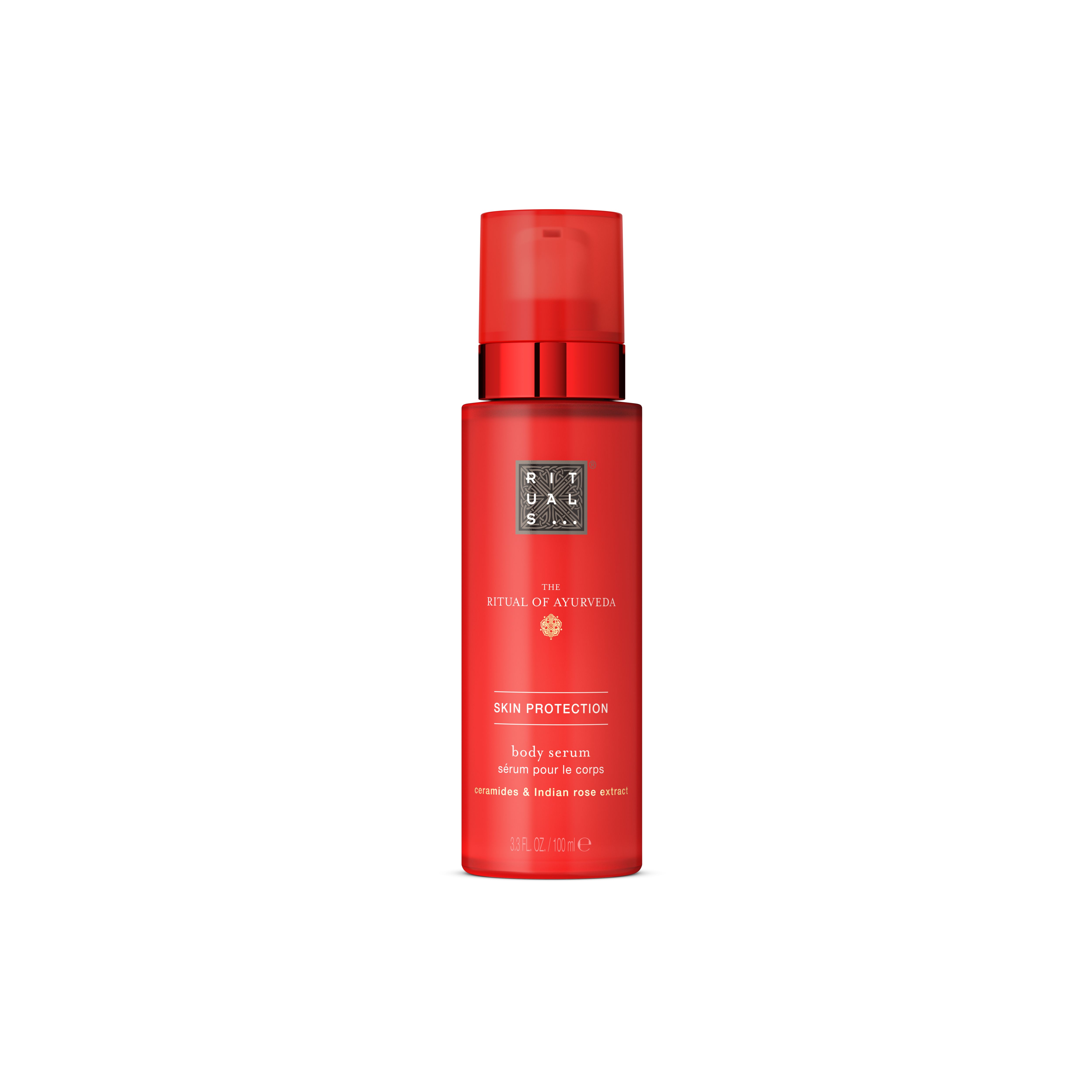 siero corpo idratante e lenitivo con 5% Skin Barrier Complex, ayurveda, Red, 100 ml, RITUALS