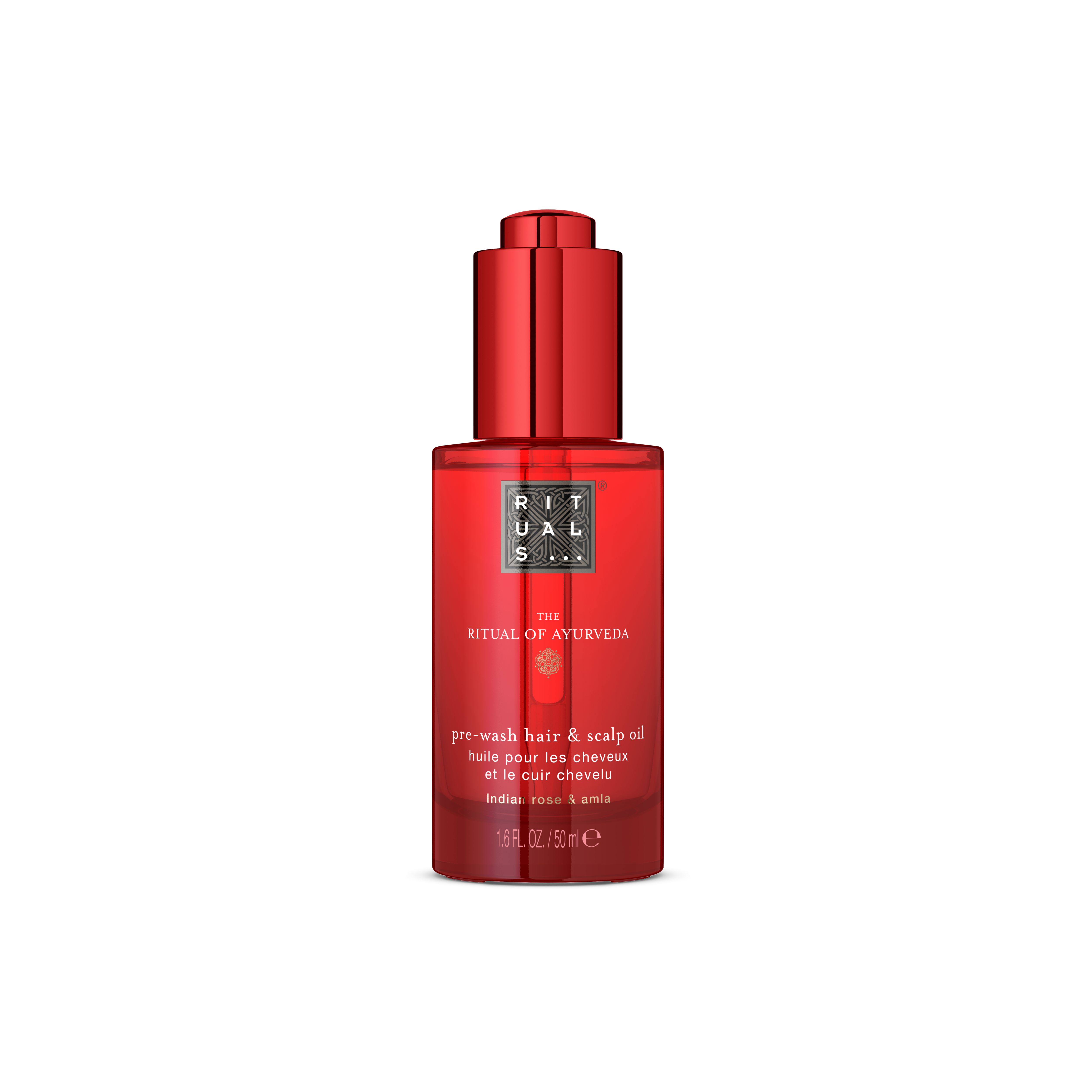Pflegende Haar- und Kopfhautbehandlung vor der Haarwäsche, ayurveda, Red, 50 ml, RITUALS