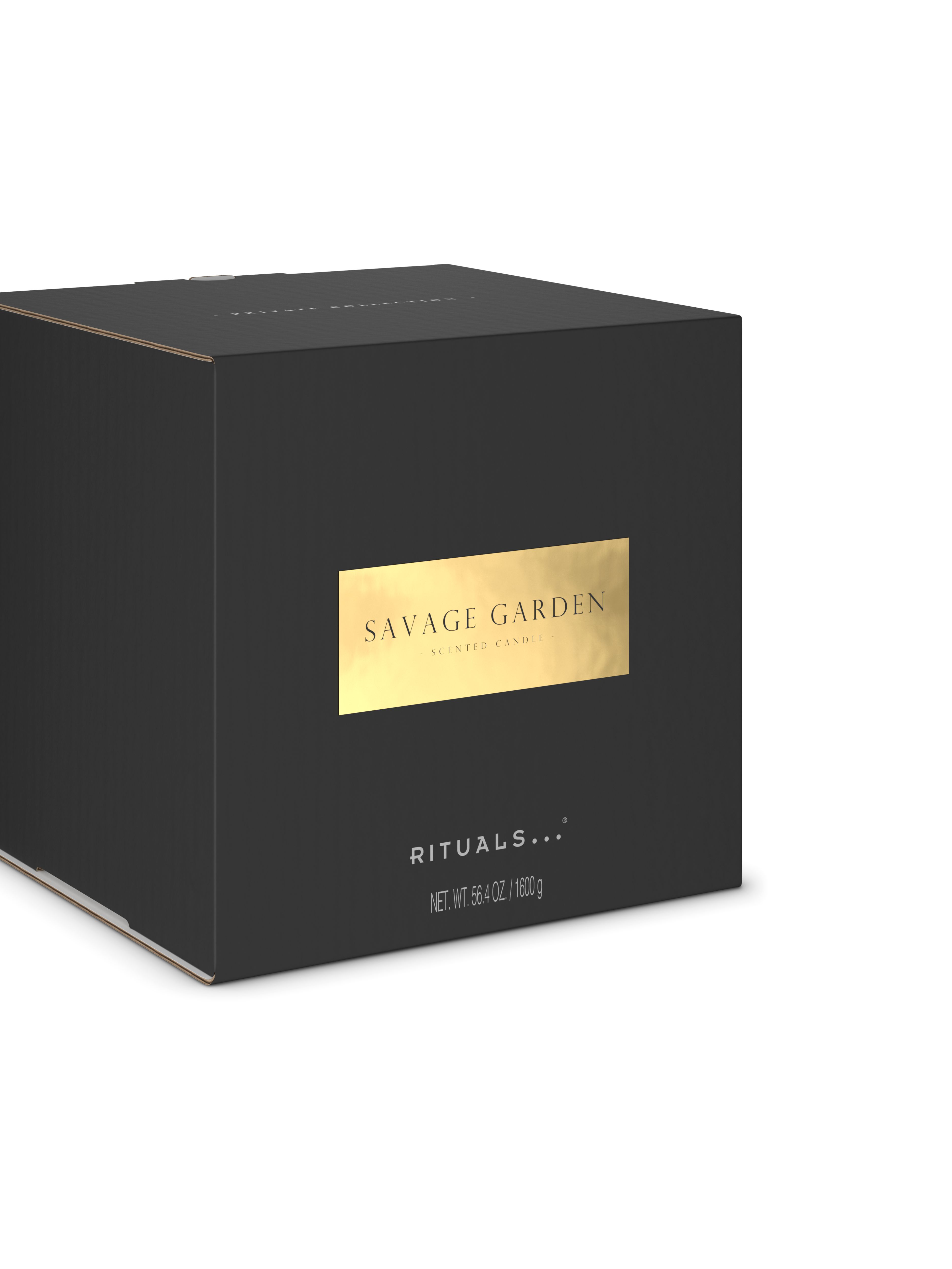 Savage Garden Candle & Metal Leaves Silver sleeve 1600g