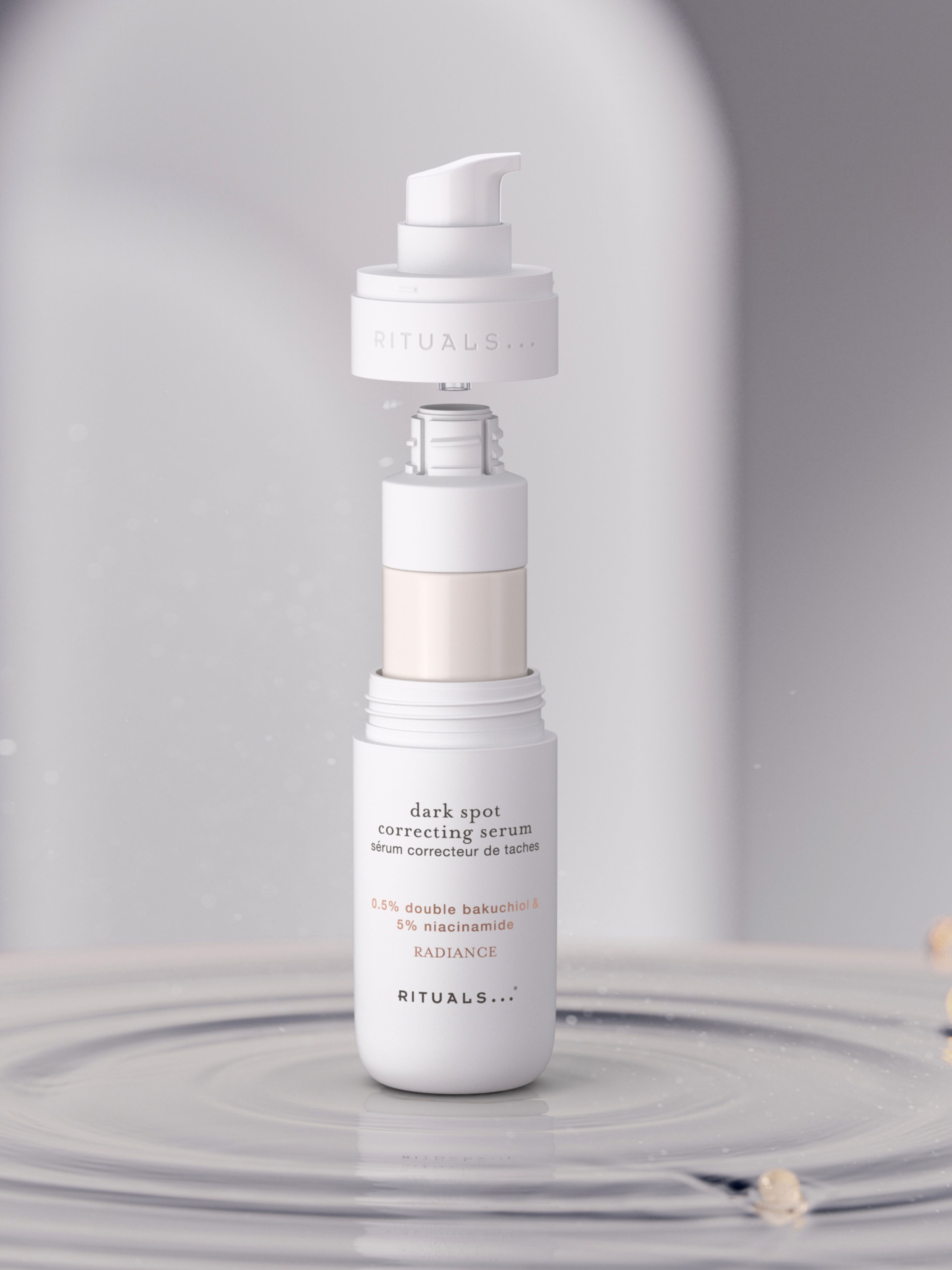 Dark Spot Correcting Serum Refill Lifestyle with Product