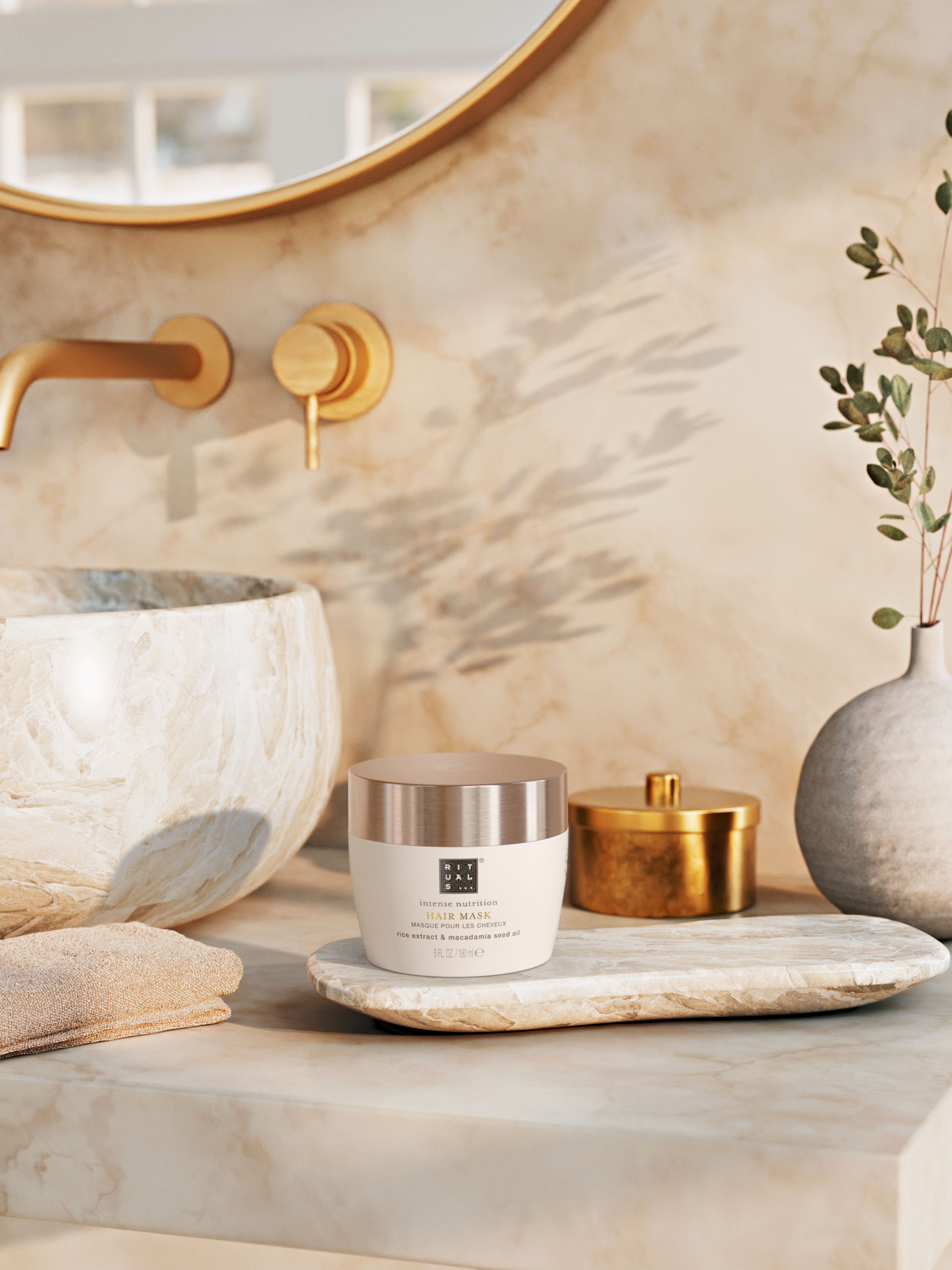 Elixir Collection Intense Nutrition Hair Mask Lifestyle with Product