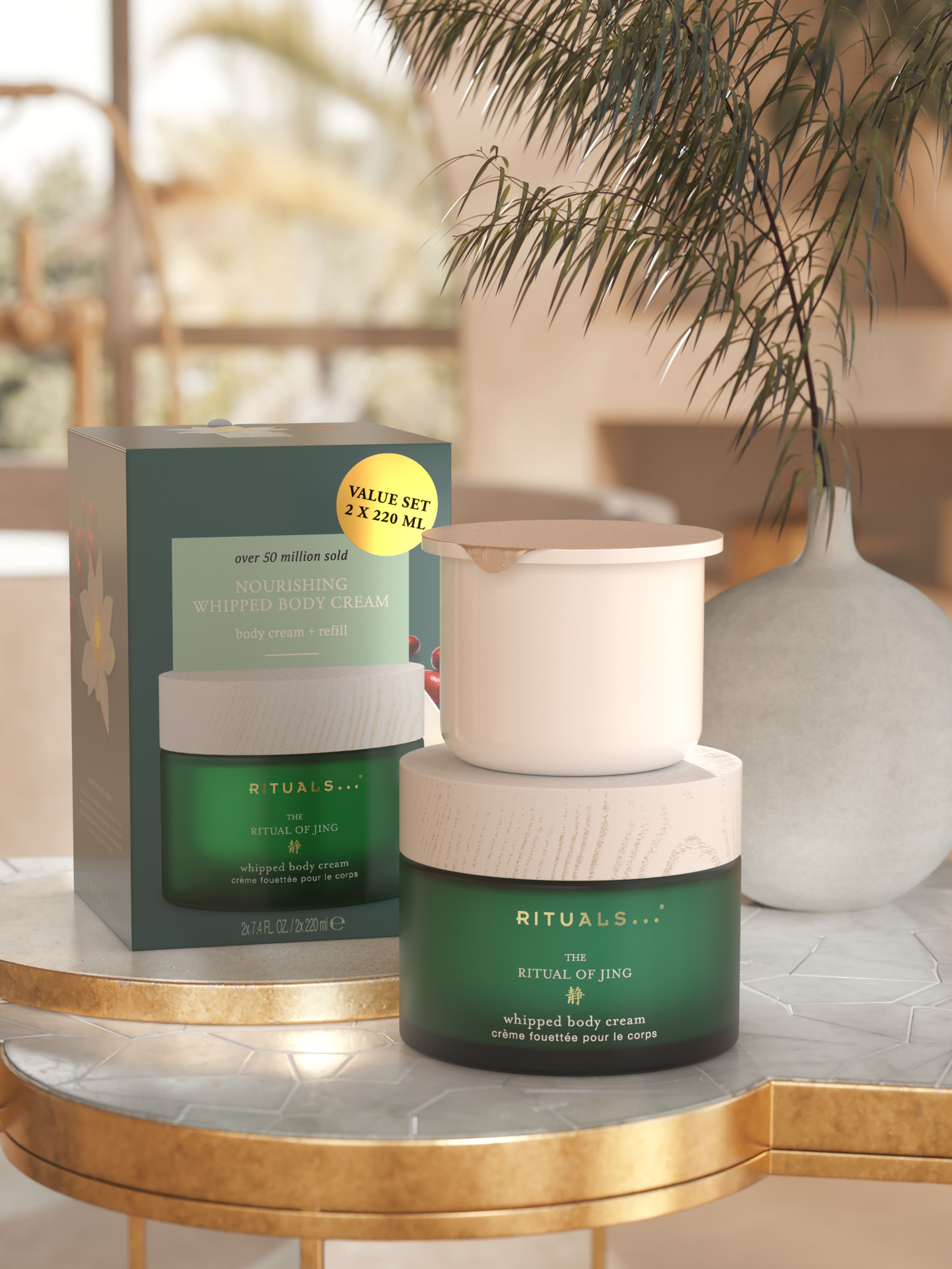 Jing Body Cream + Refill Pack 2025 Lifestyle with Closed Pack