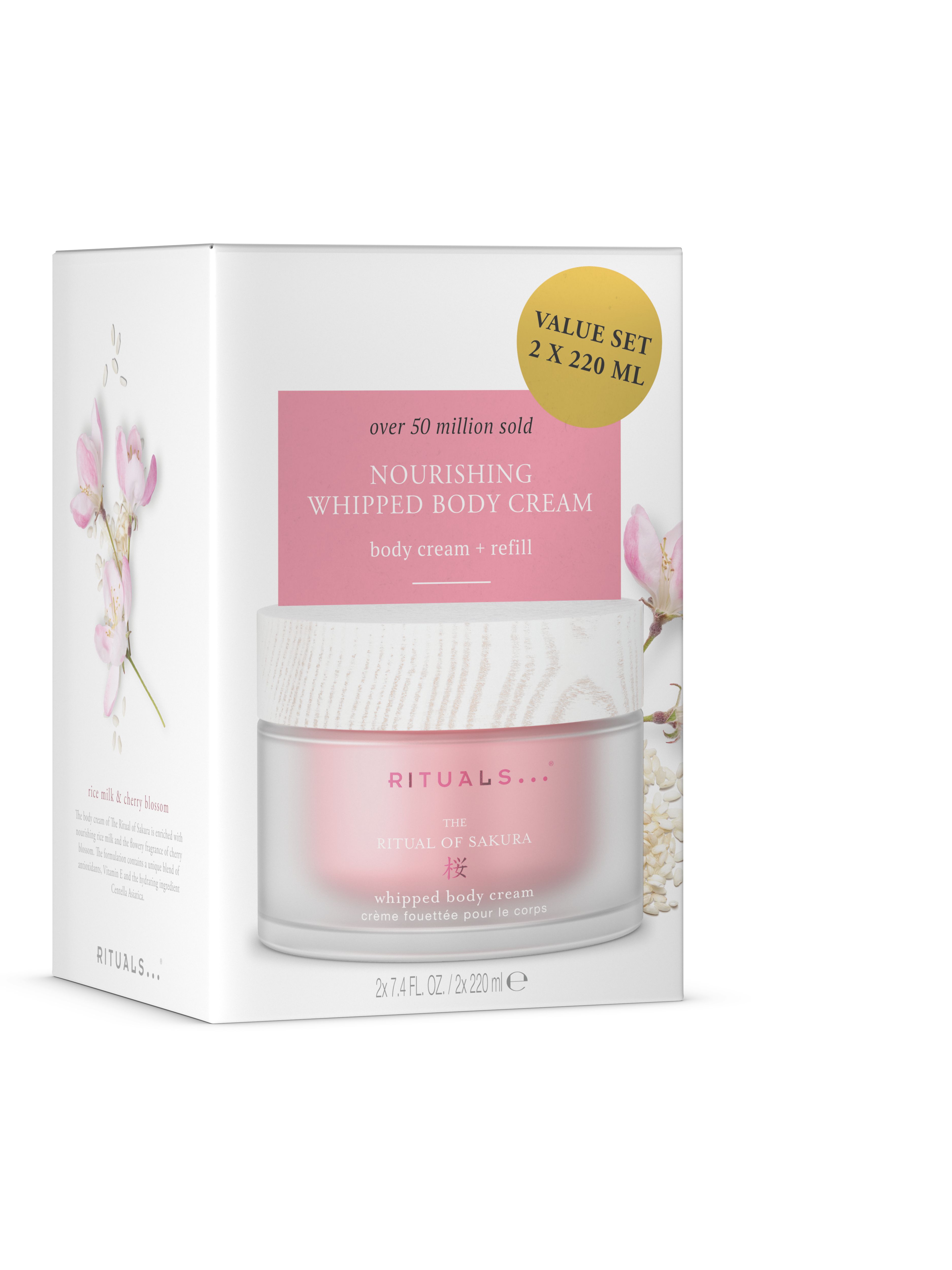 The Ritual of Sakura Body Cream and Refill Pack - cremă de corp