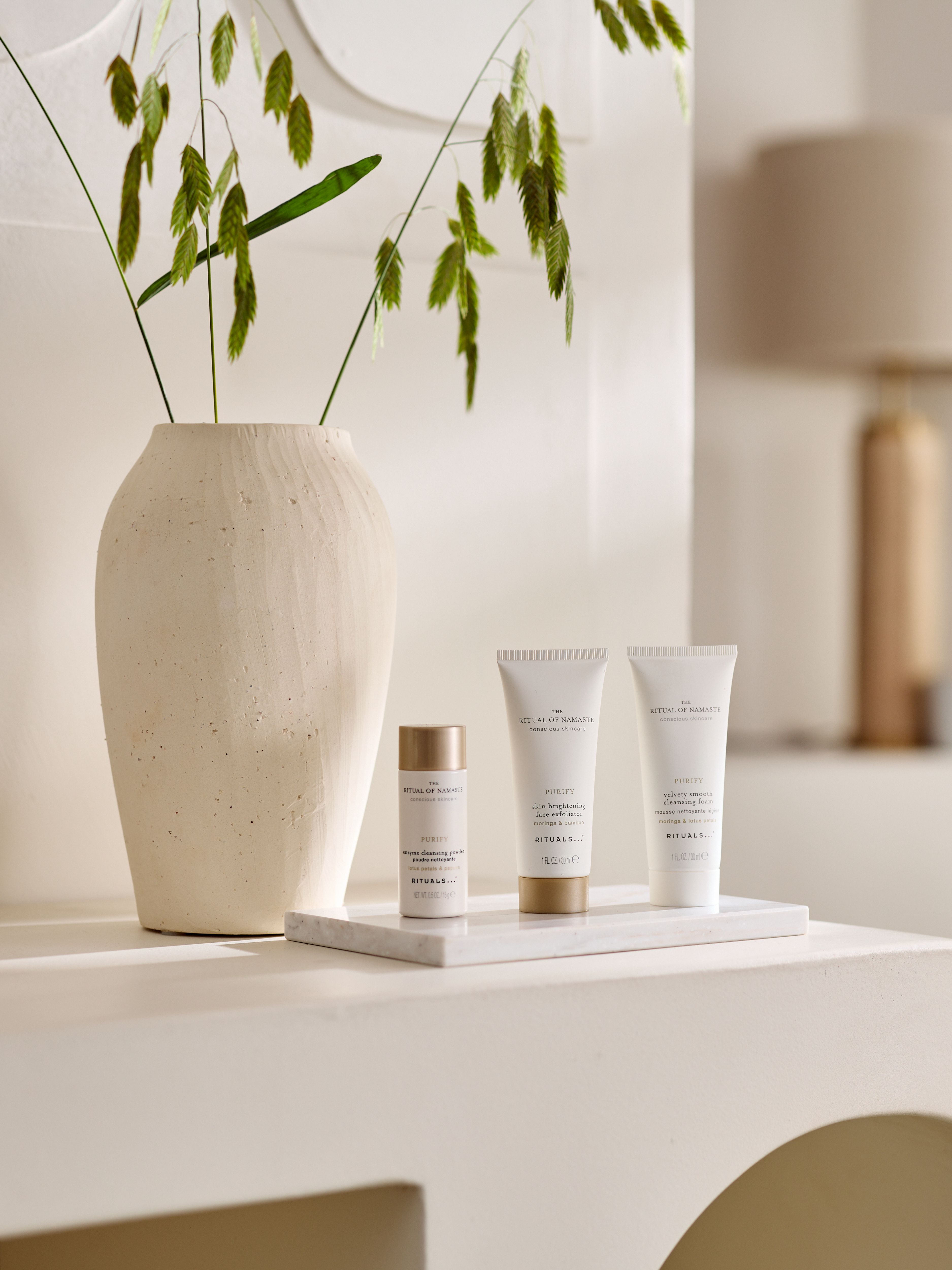 The Ritual of Namaste Skin Care Set - Cleanse Lifestyle with Open Pack