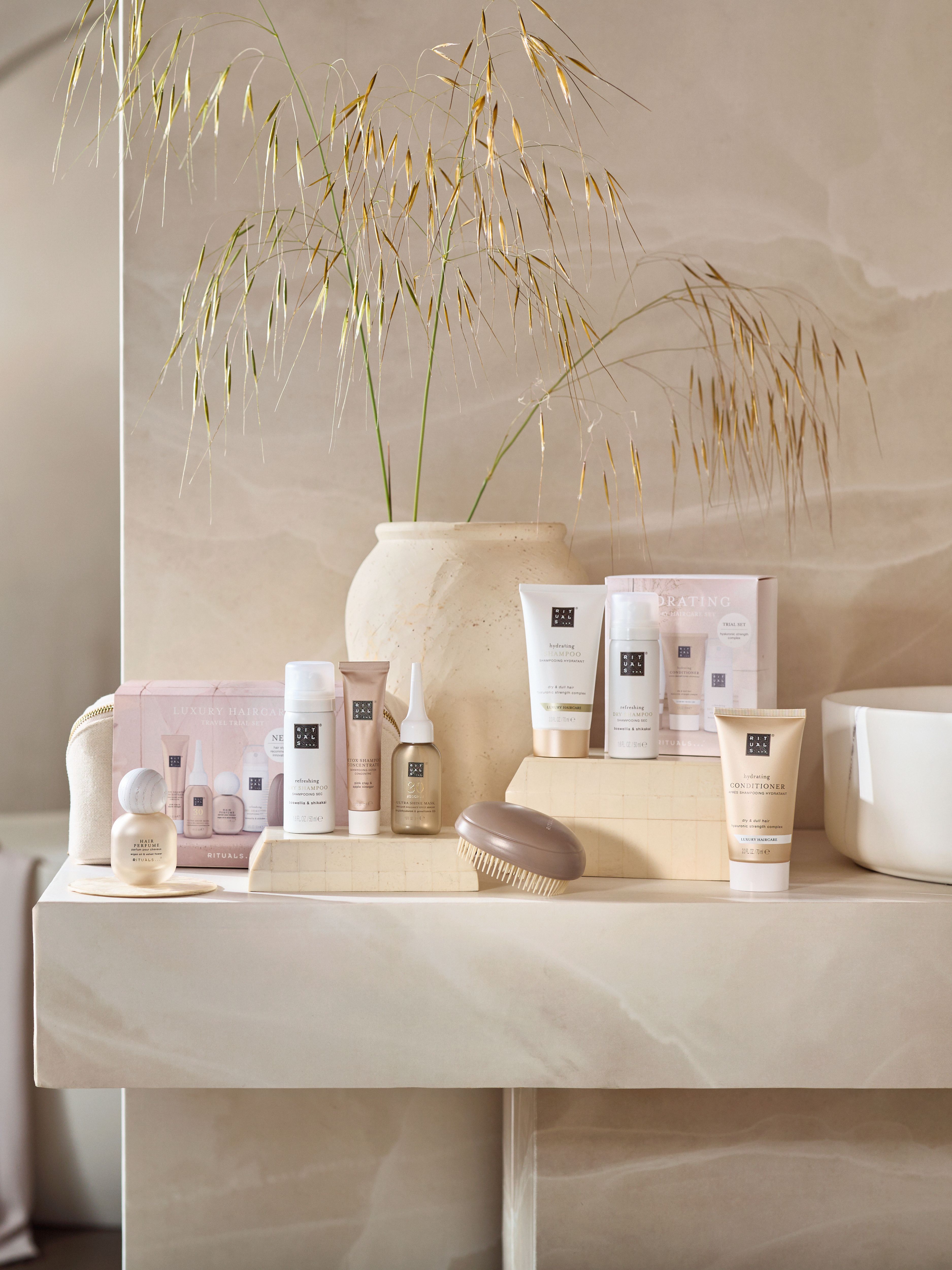 Hair Care Collection Lifestyle with Product Range