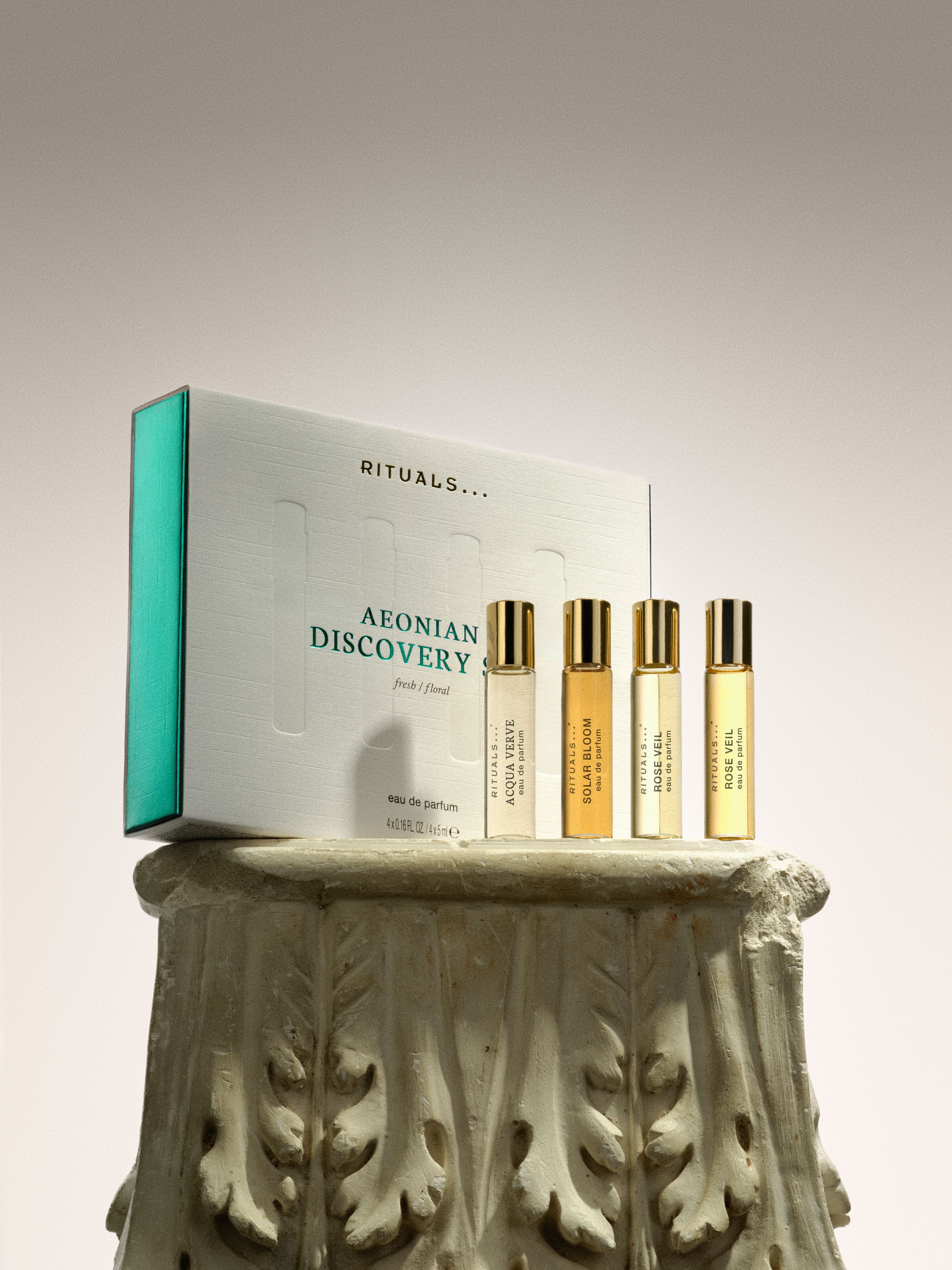 AEONIAN Discovery Set 4x5ml - Fresh/ Floral Lifestyle with Product