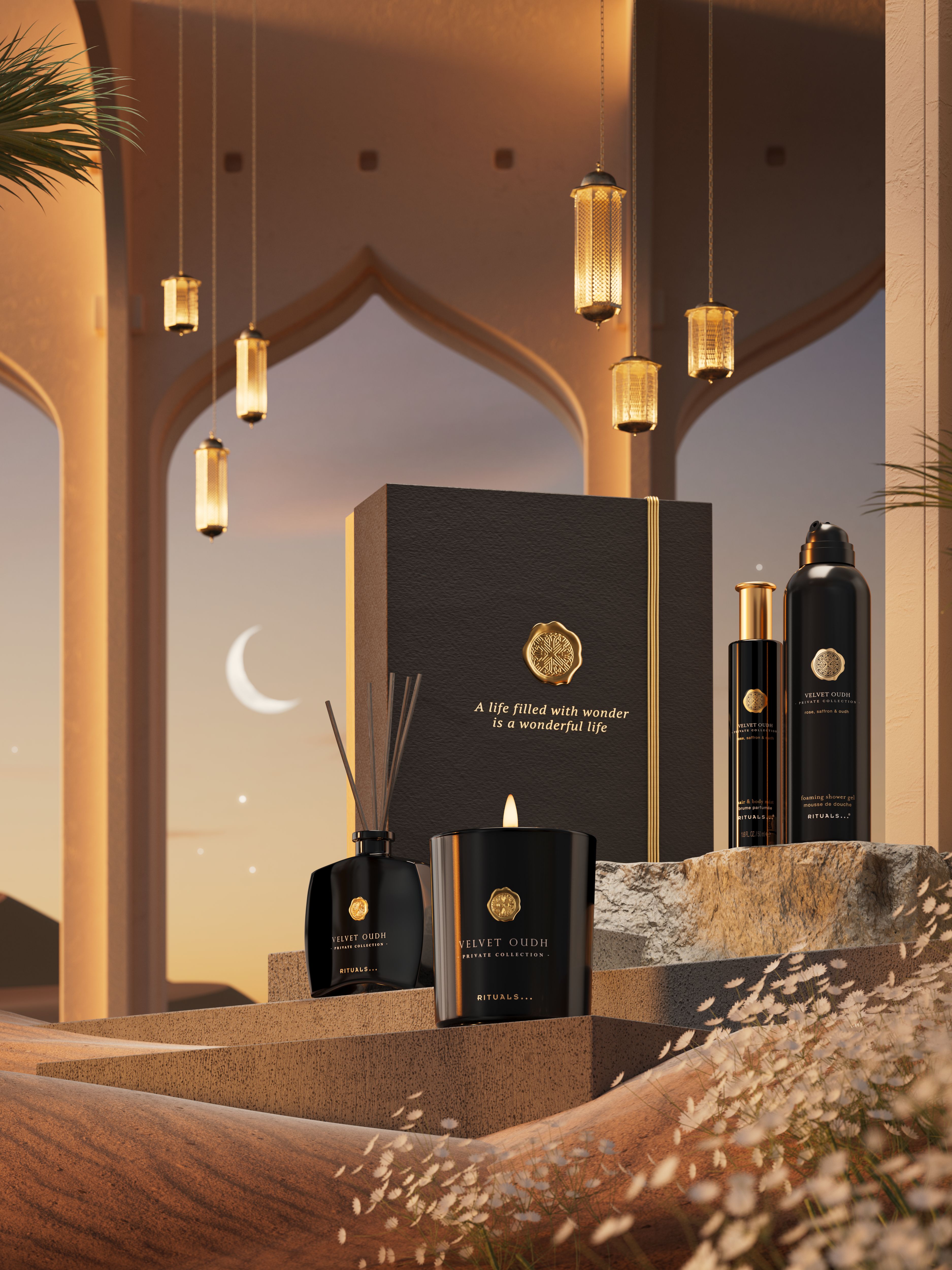 Private Collection – Velvet Oudh Lifestyle with Product