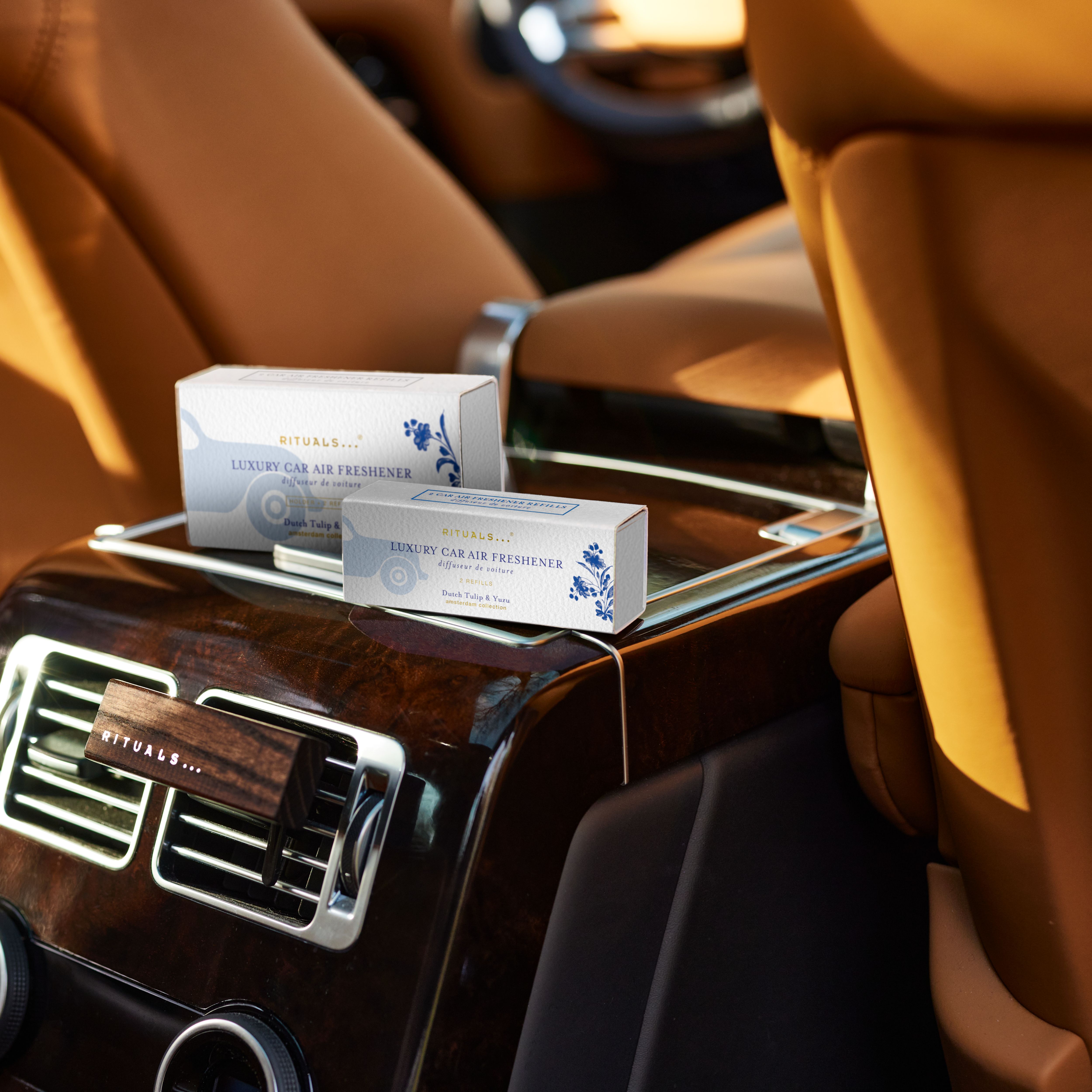 Amsterdam Collection Car Air Freshener Lifestyle with Product