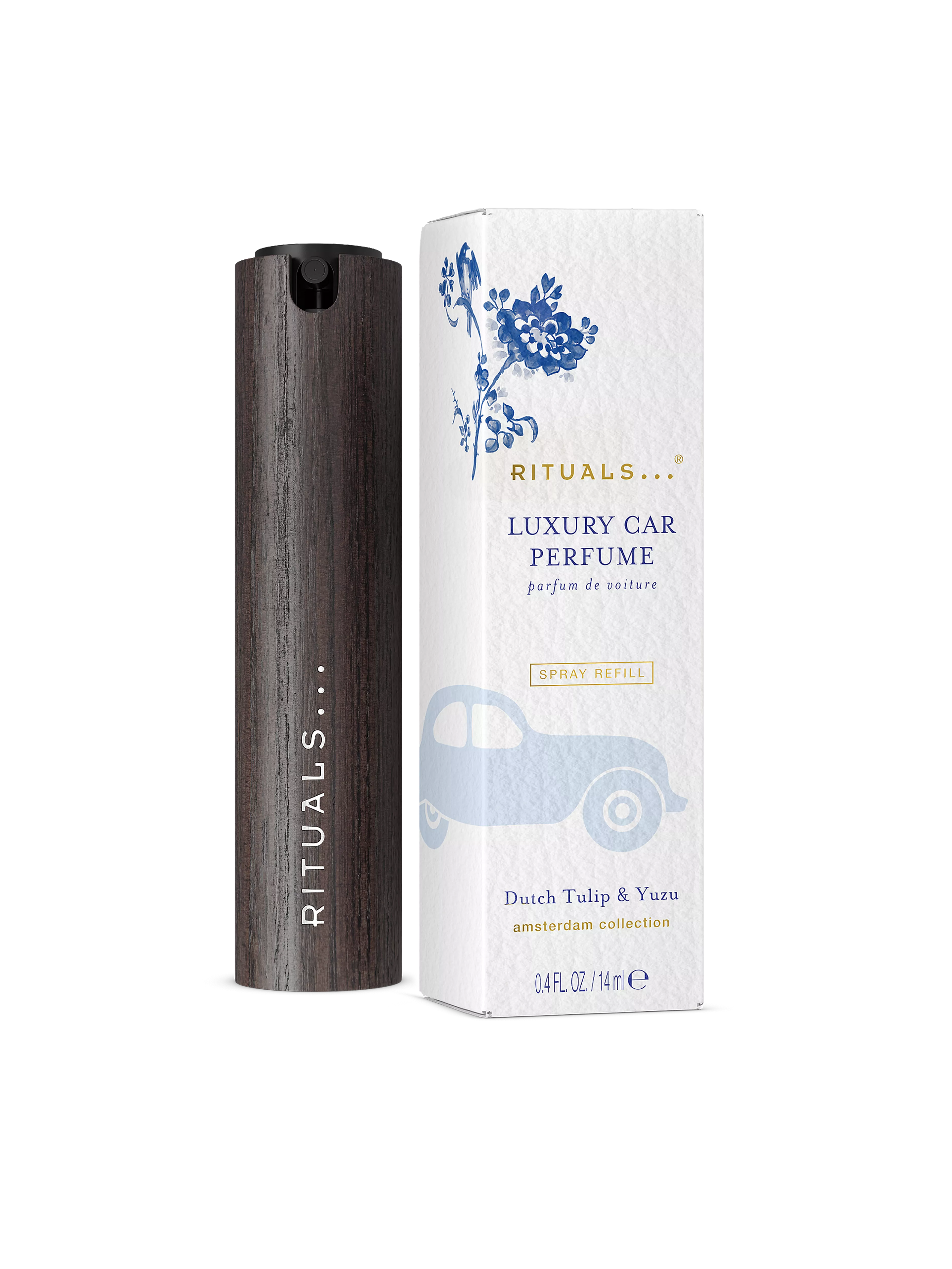 Set mit Halter aus Holz und Autoparfum nach Wahl, amsterdamcollection, White, RITUALS