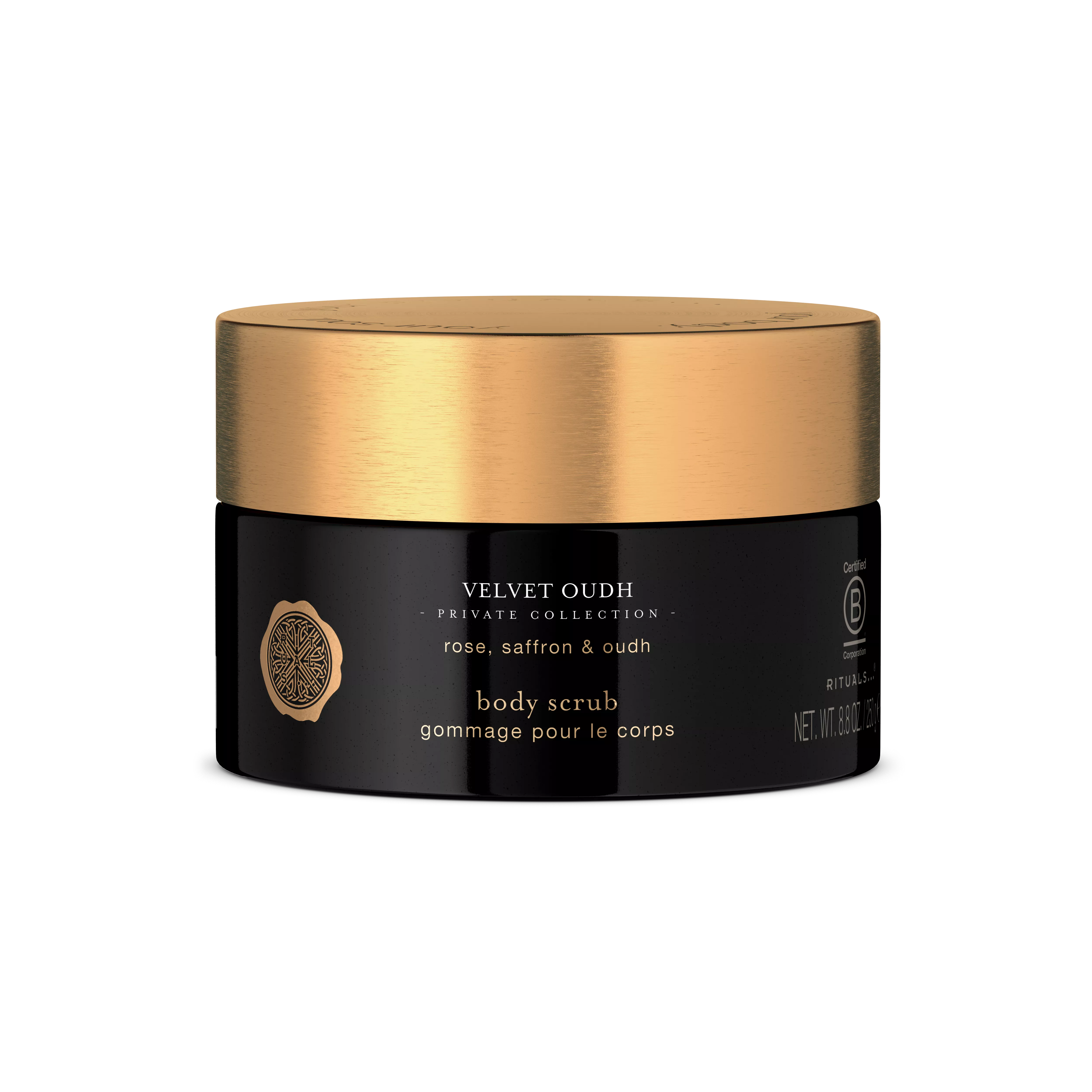 sugar body scrub, privatecollection, Black, 250 gr, RITUALS