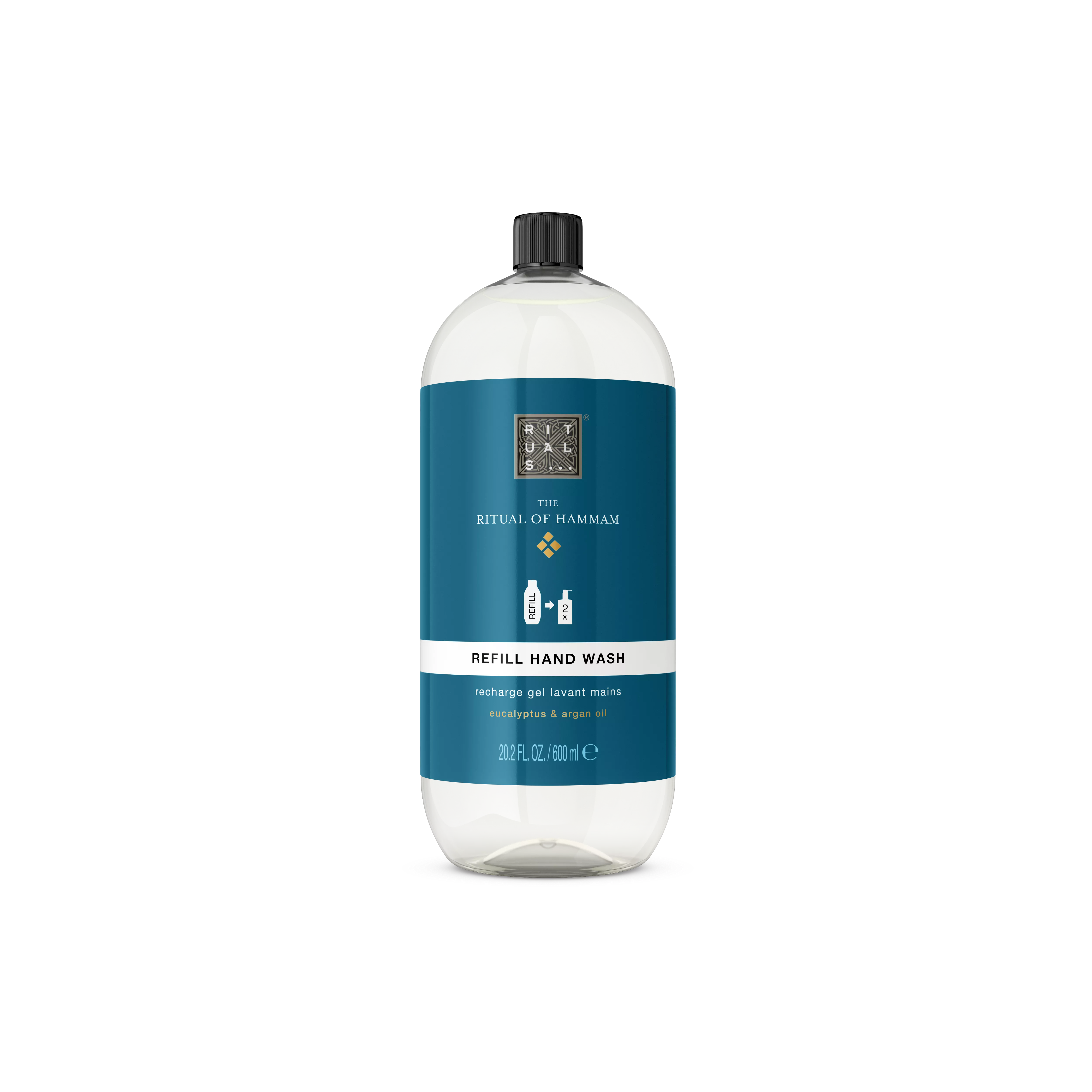 ricarica sapone mani, hammam, Blue, 600 ml, RITUALS