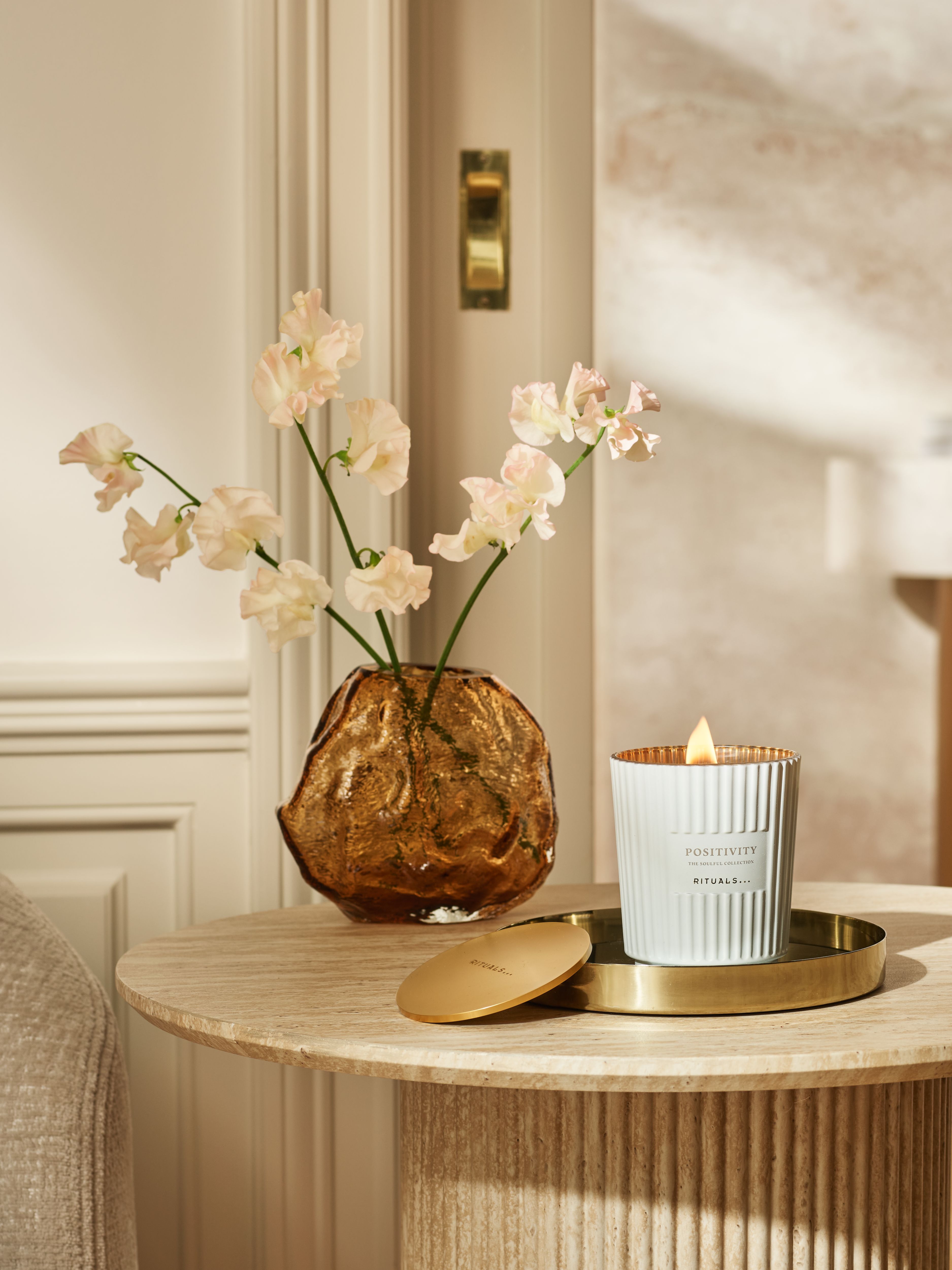 Candle Lid Lifestyle with Product
