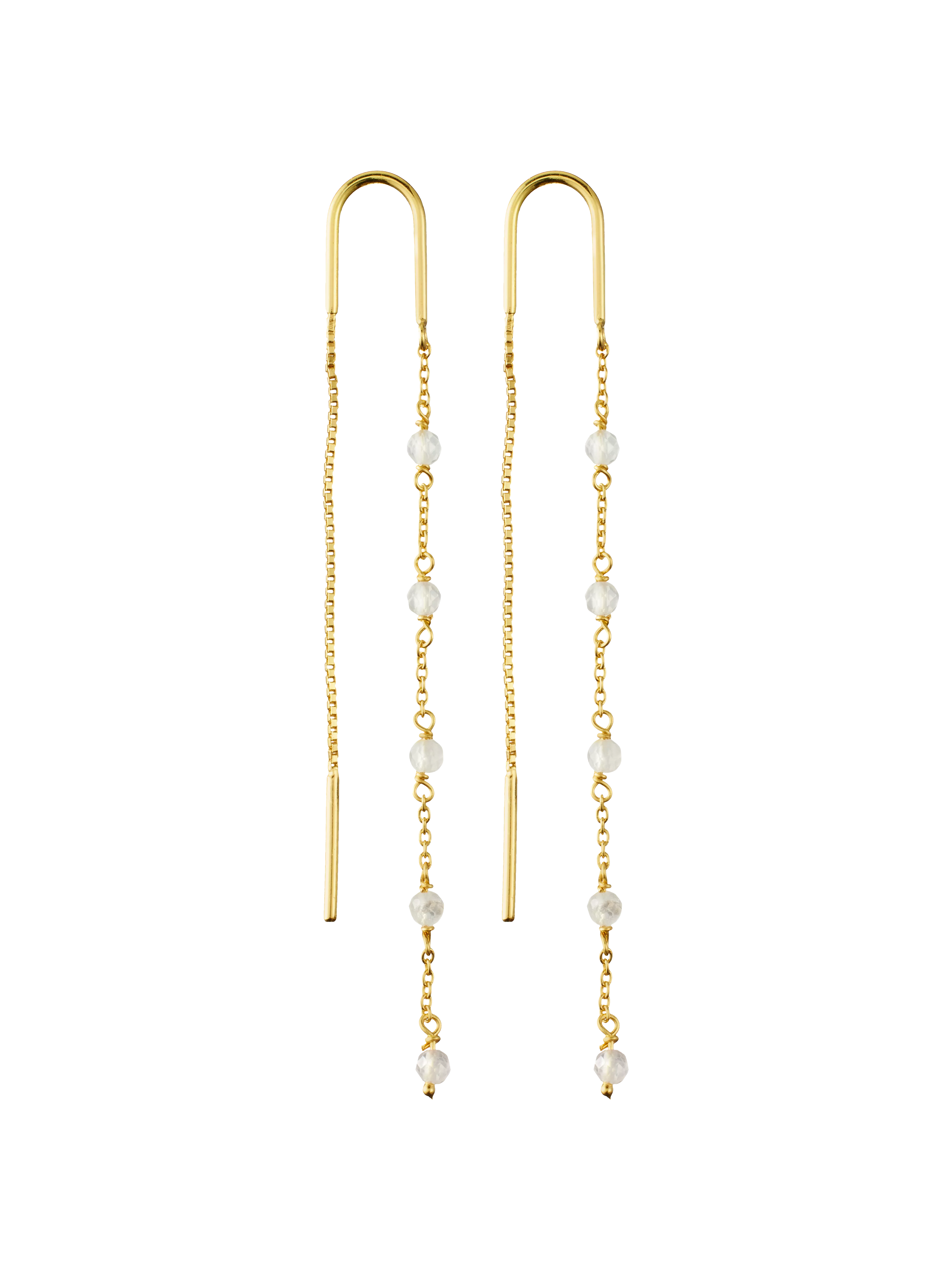 boucles d’oreilles Infinity plaquées or, houseofrituals, Pink,  Argent sterling 925 plaqué or 18 carats ; pierres fines : quartz rose , RITUALS