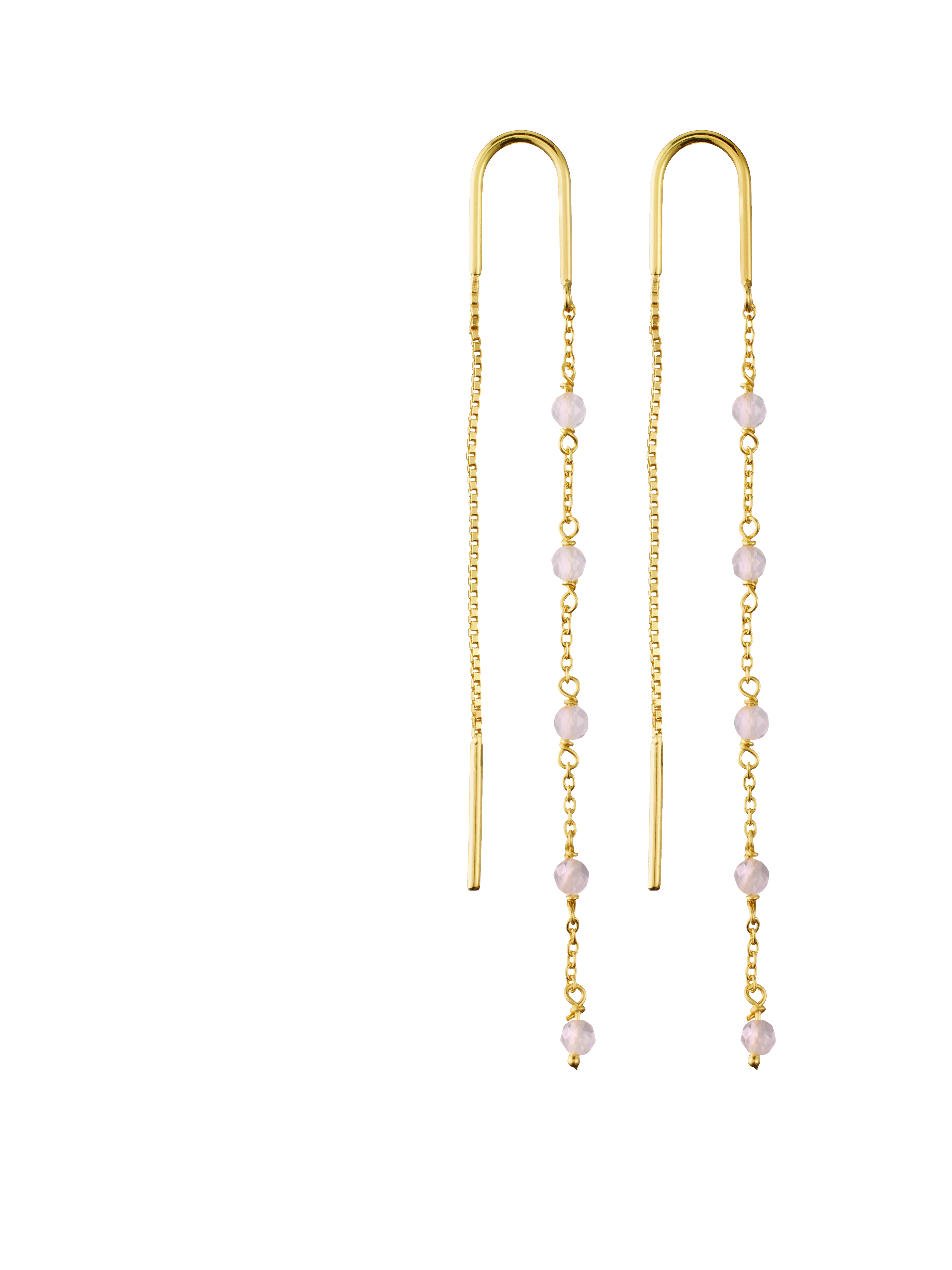 gold plated infinity earrings, houseofrituals, Pink,  925 Sterling silver 18 karat gold plated; Gemstones: Rose Quartz , RITUALS