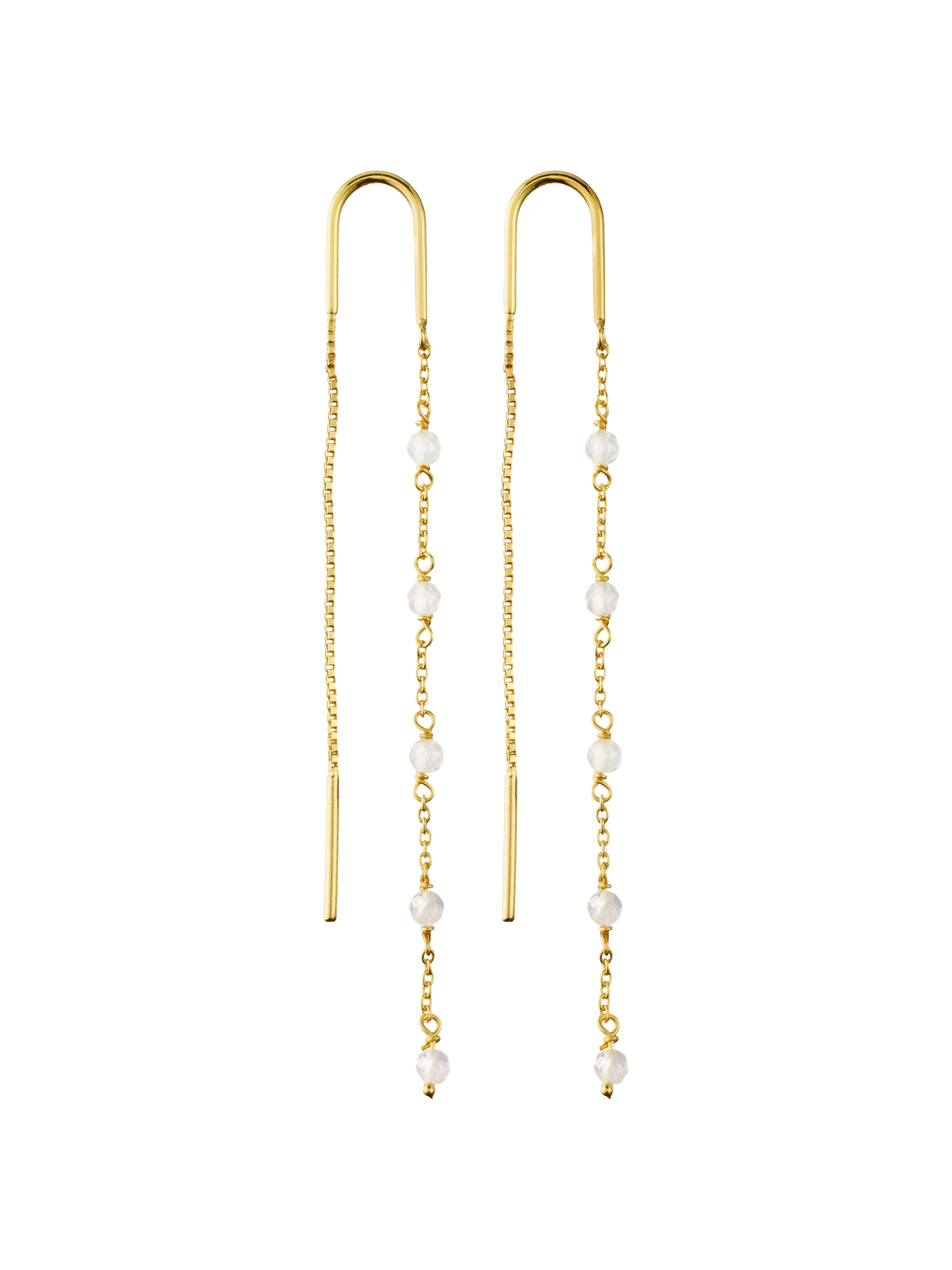 gold plated infinity earrings, houseofrituals, Grey,  925 Sterling silver 18 karat gold plated; Gemstones: Labradorite , RITUALS