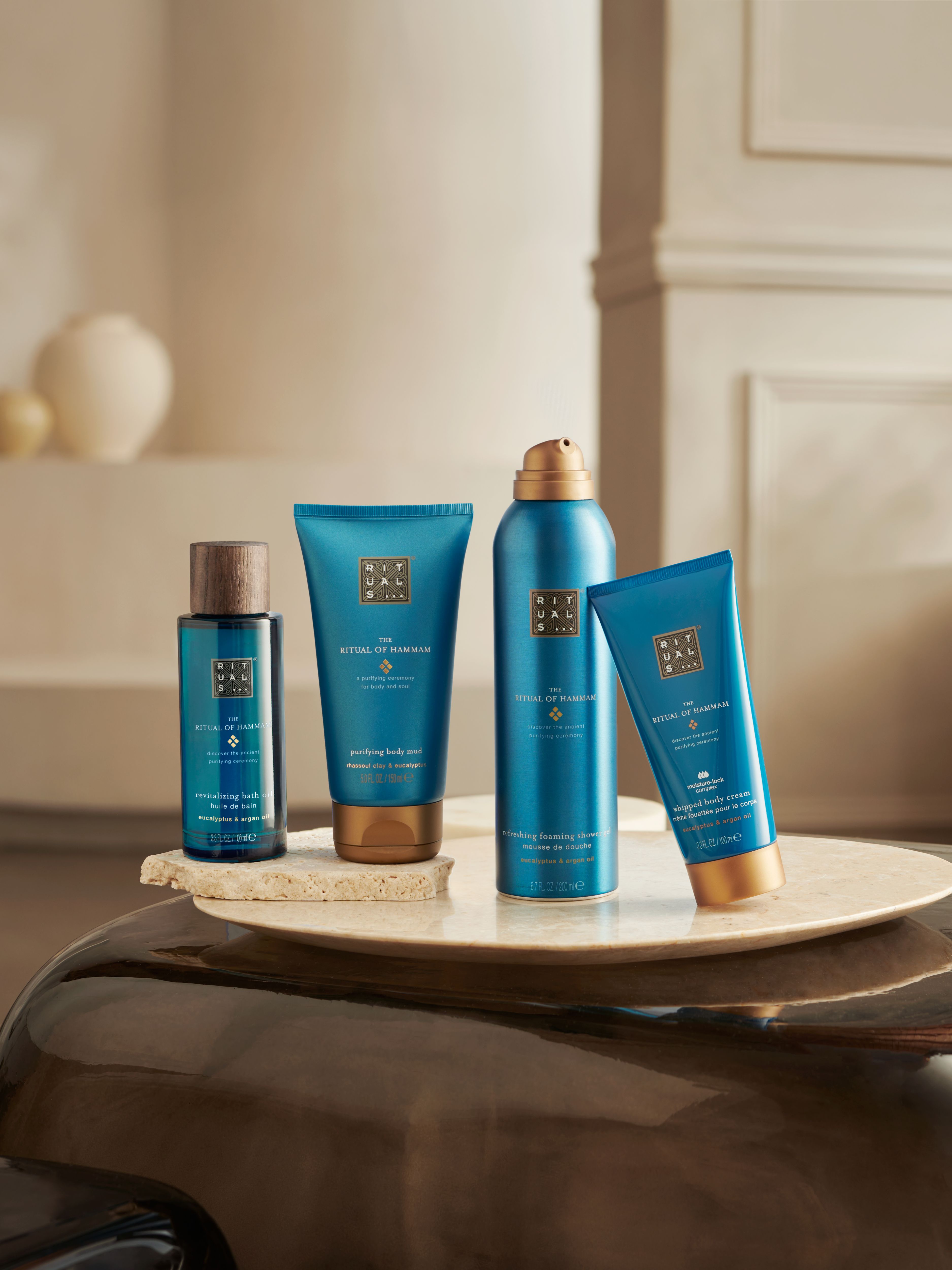 The Ritual of Hammam - Medium Gift Set 2026 Lifestyle with Open Pack