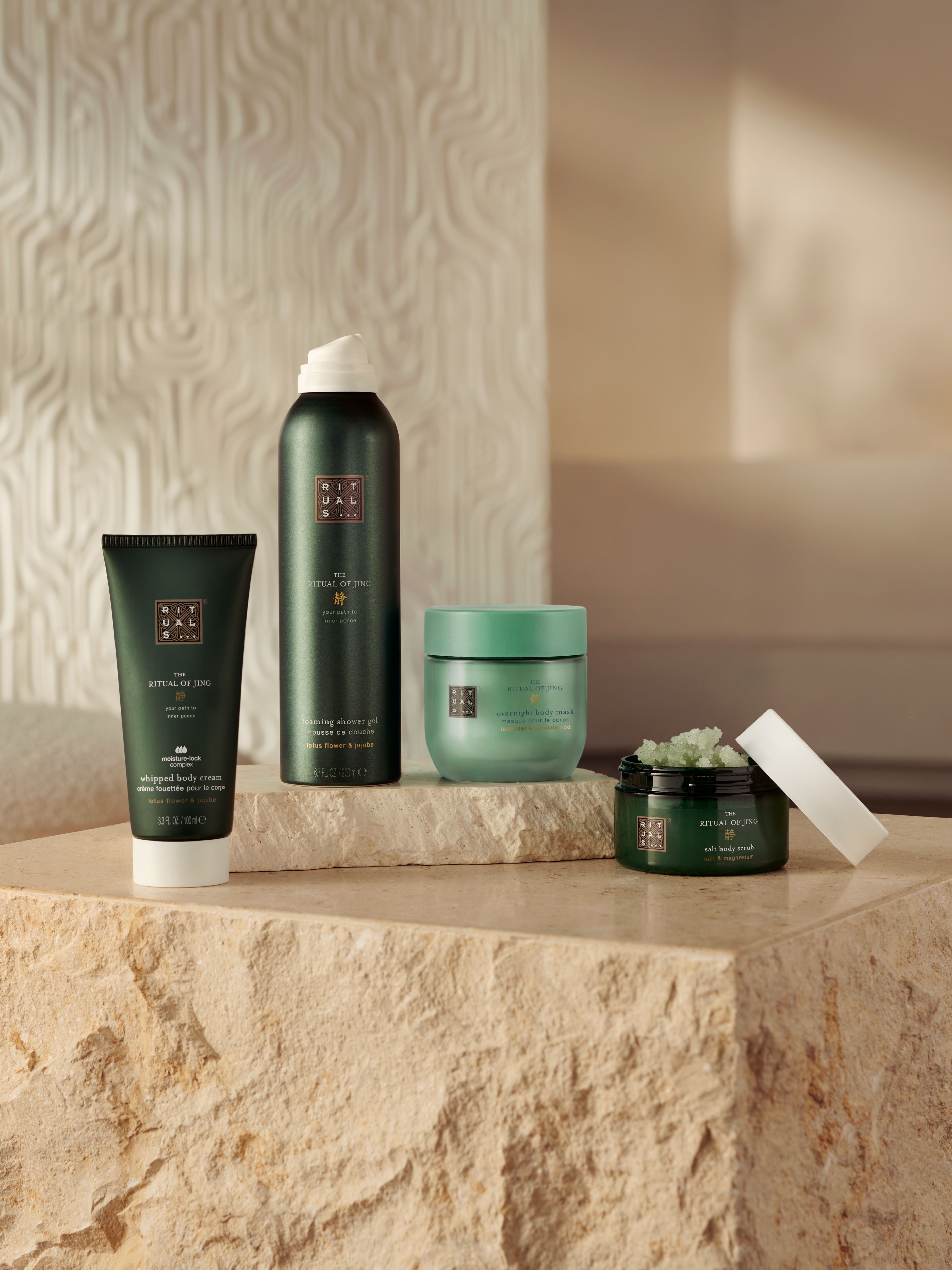 The Ritual of Jing - Medium Gift Set 2026 Lifestyle with Open Pack