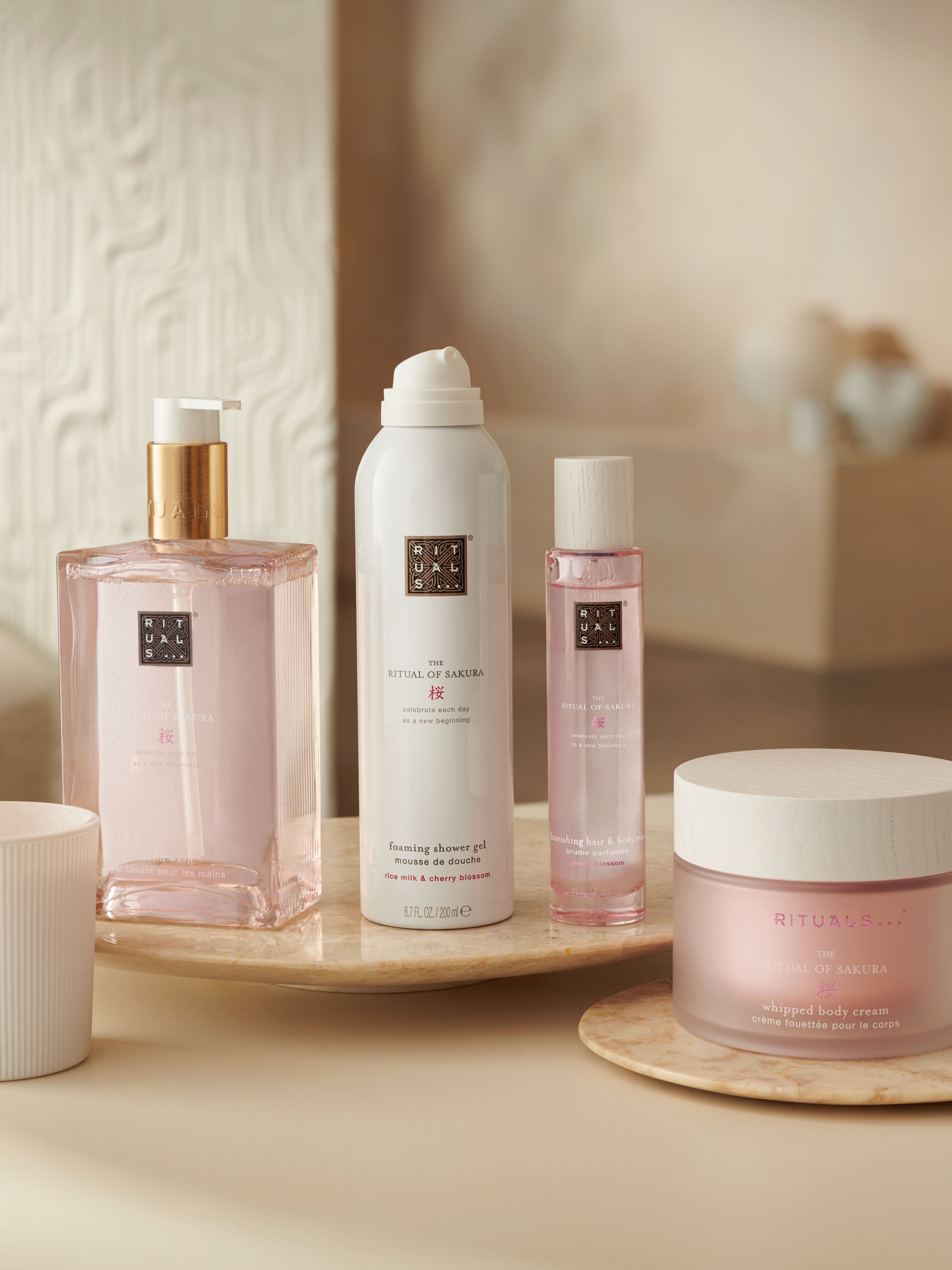 The Ritual of Sakura XL Gift Set 2026 Lifestyle with Open Pack
