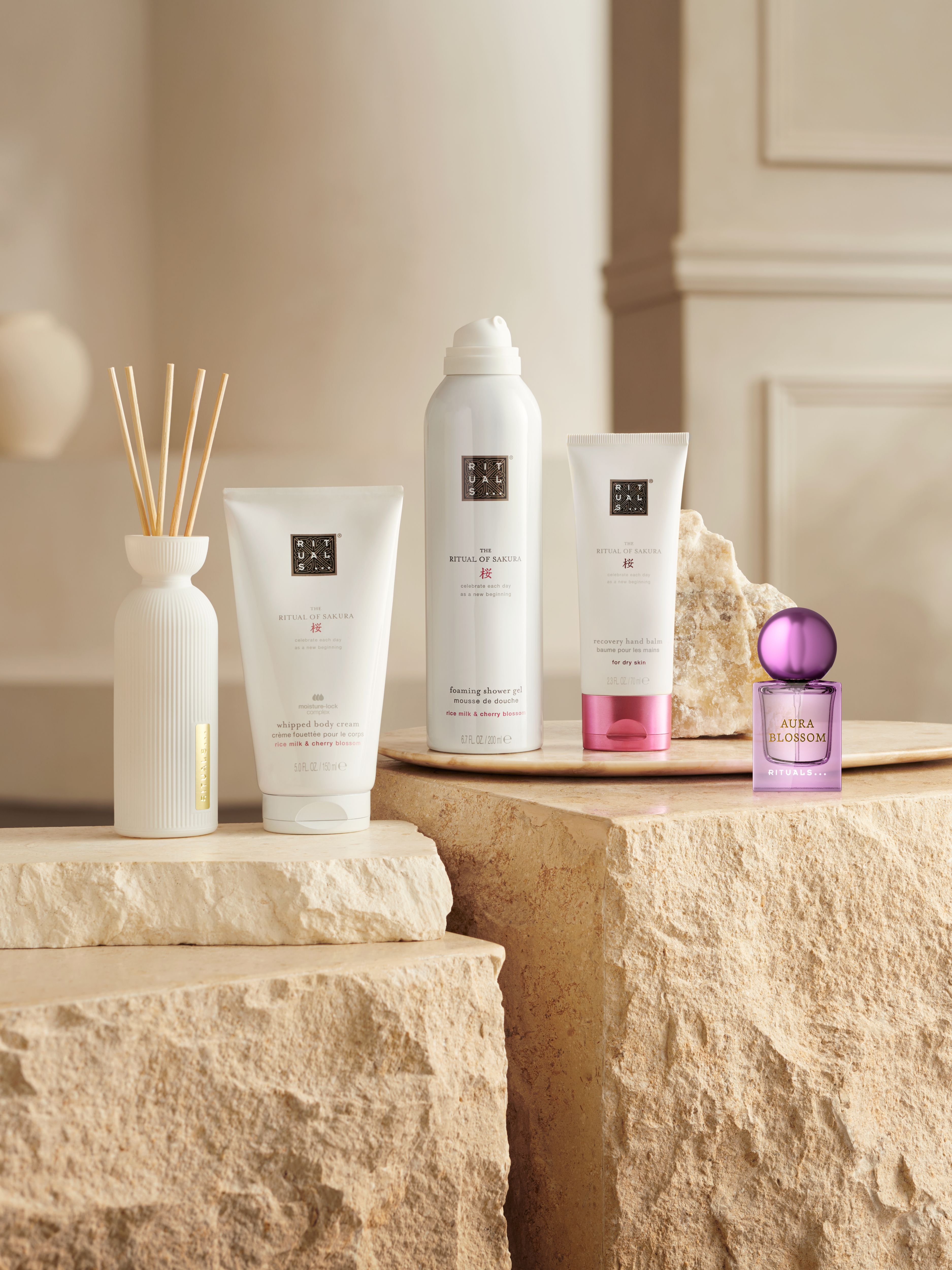 The Ritual of Sakura - Large Gift Set 2026 Lifestyle with Open Pack