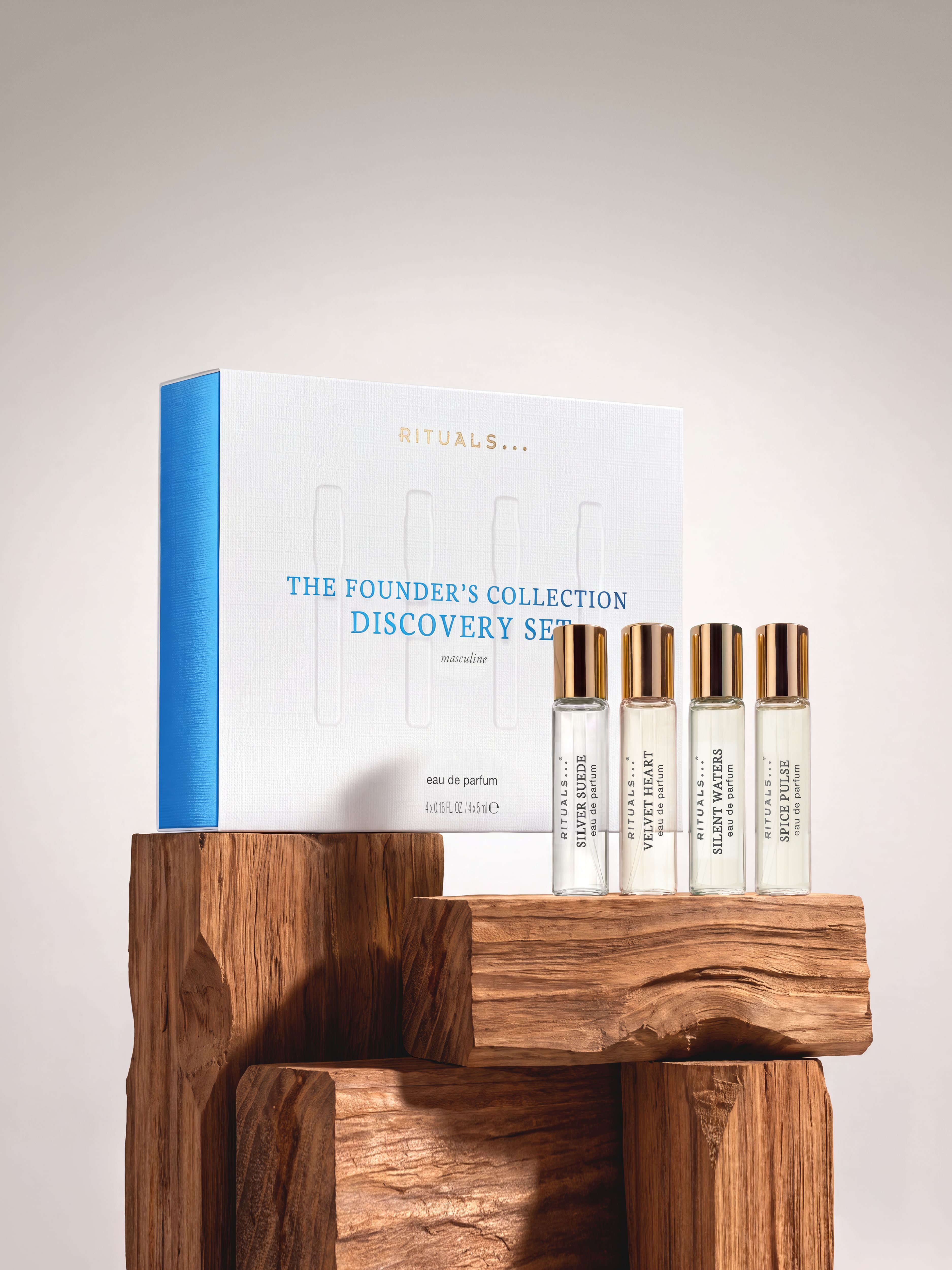 The Founder's Collection Discovery Set 4x5ml Masculine Lifestyle with Closed Pack