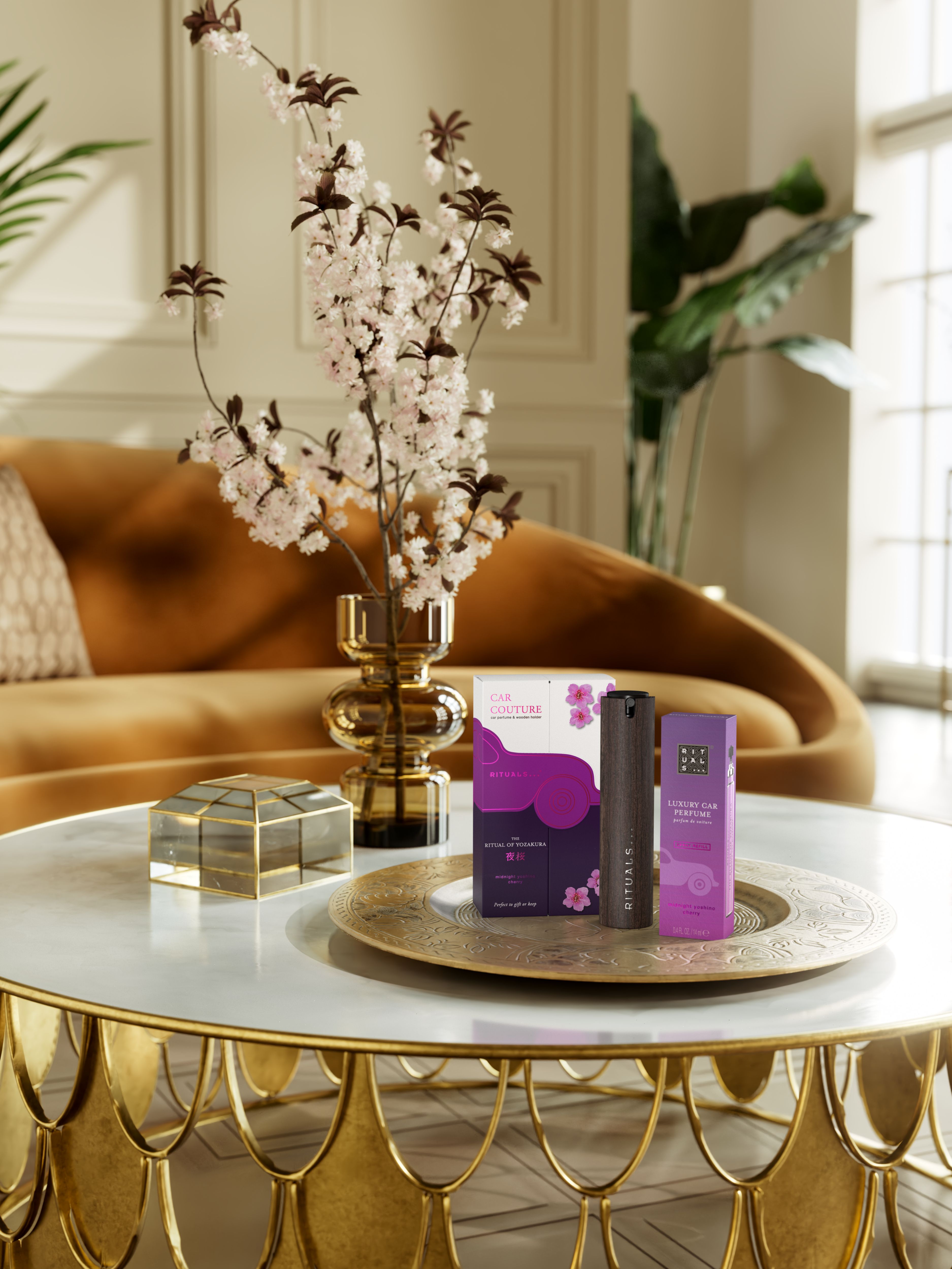 Car Fragrance Spray Kit Yozakura Lifestyle with Product