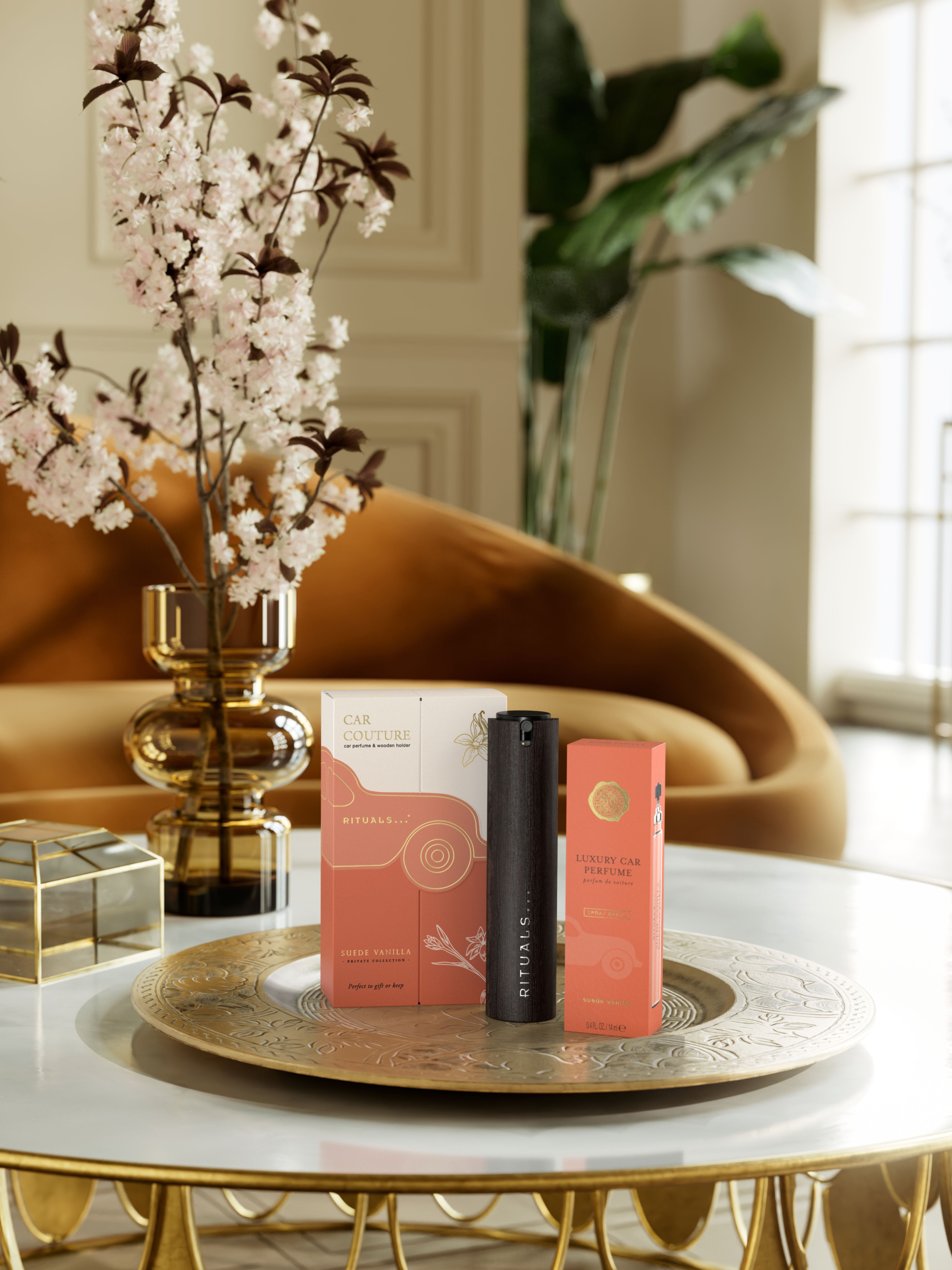 Car Fragrance Spray Kit Suede Vanilla