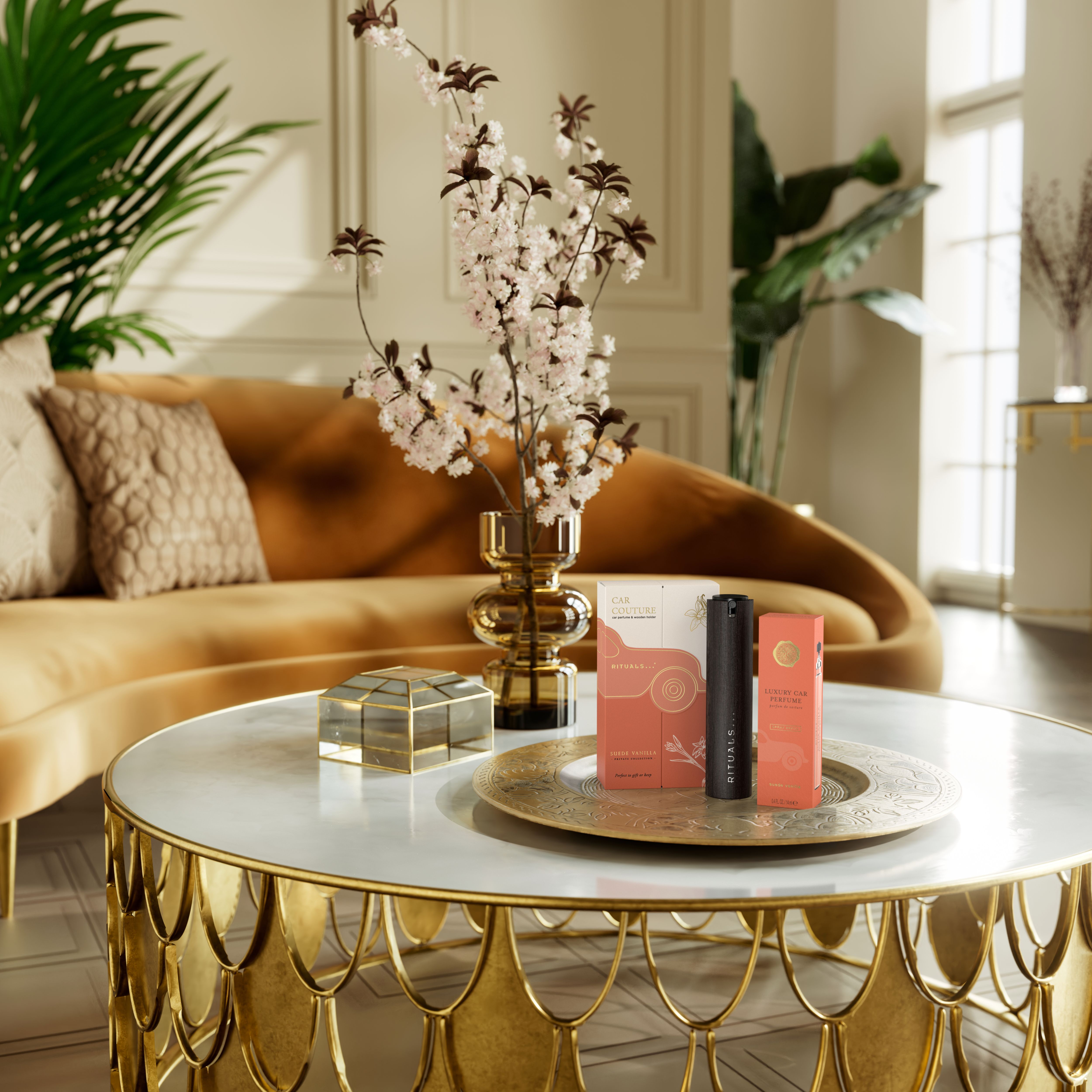 Car Fragrance Spray Kit Suede Vanilla