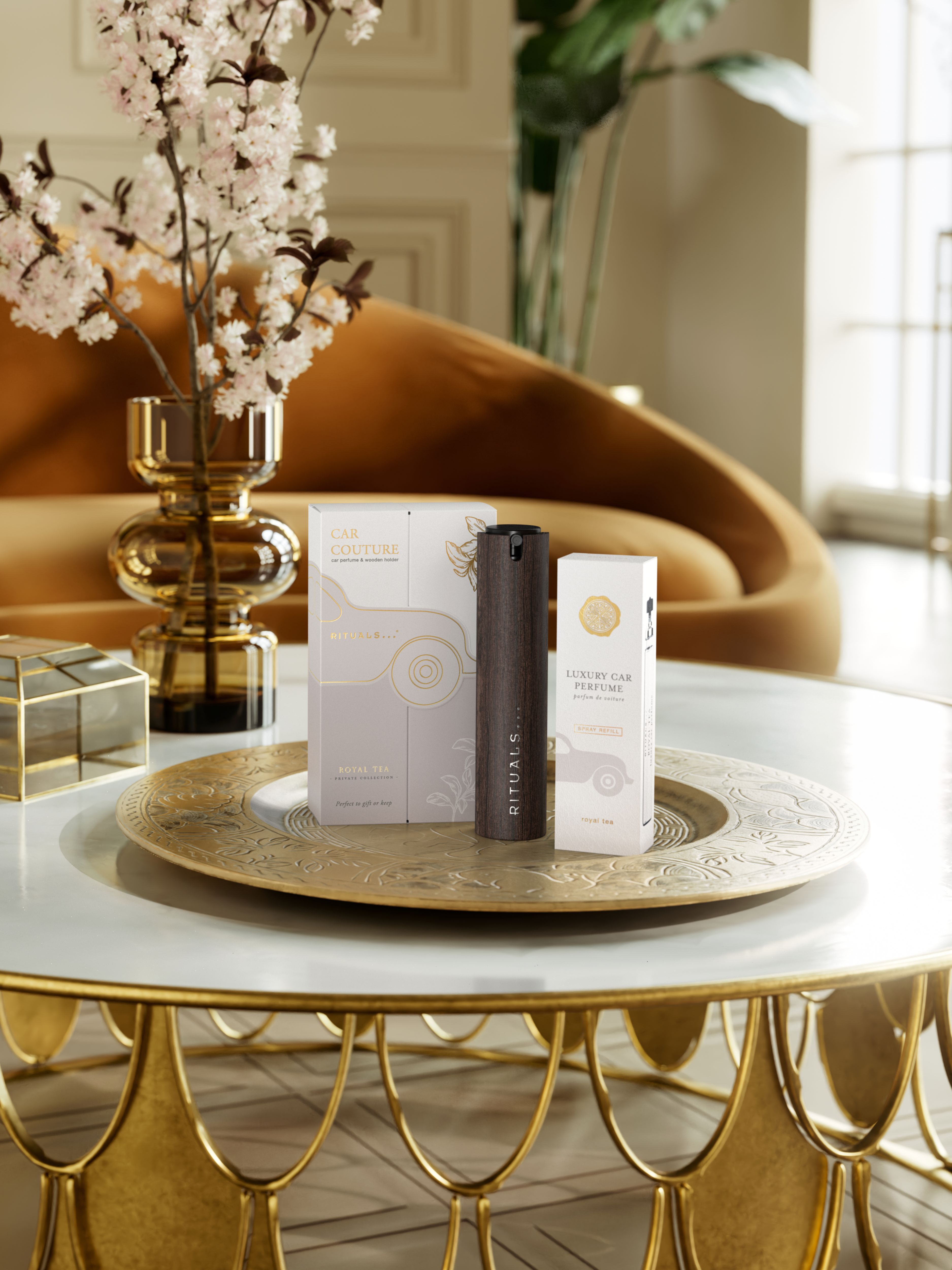 Car Fragrance Spray Kit Royal Tea Lifestyle with Product