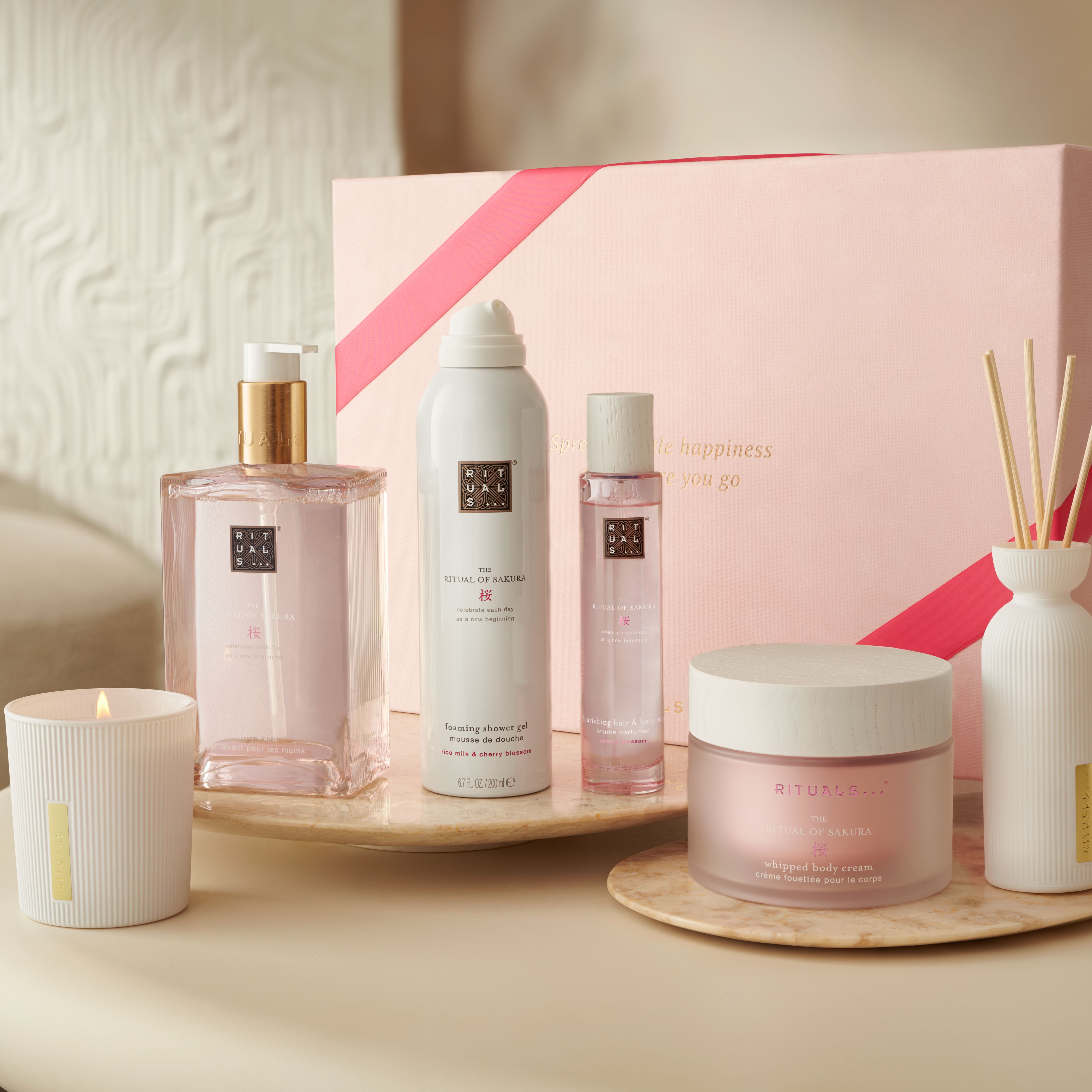 The Ritual of Sakura XL Gift Set 2026 Lifestyle with Closed Pack